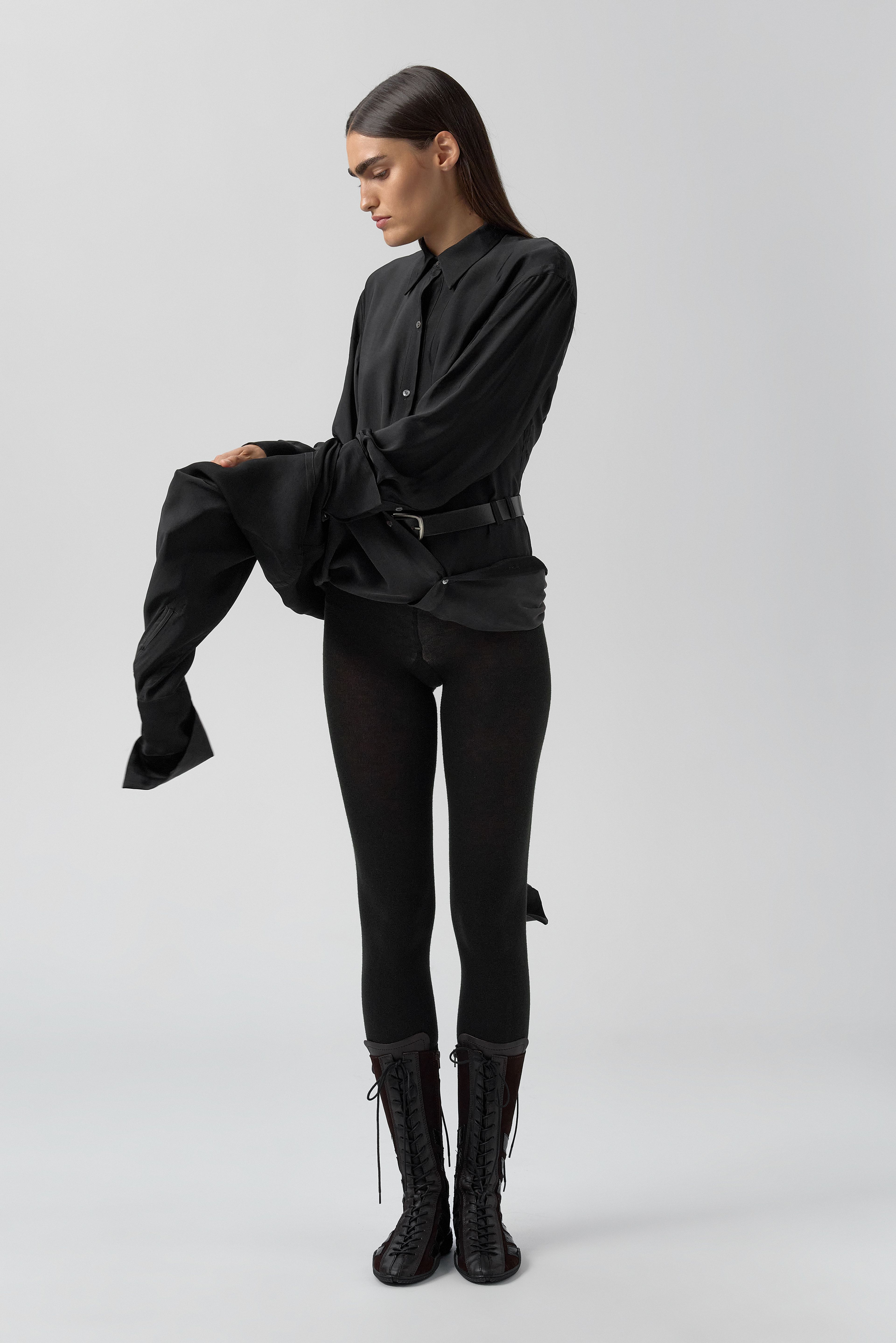 Lorna Dress - Black Lyocell Blend | Miista | Designed & Handmade in Europe