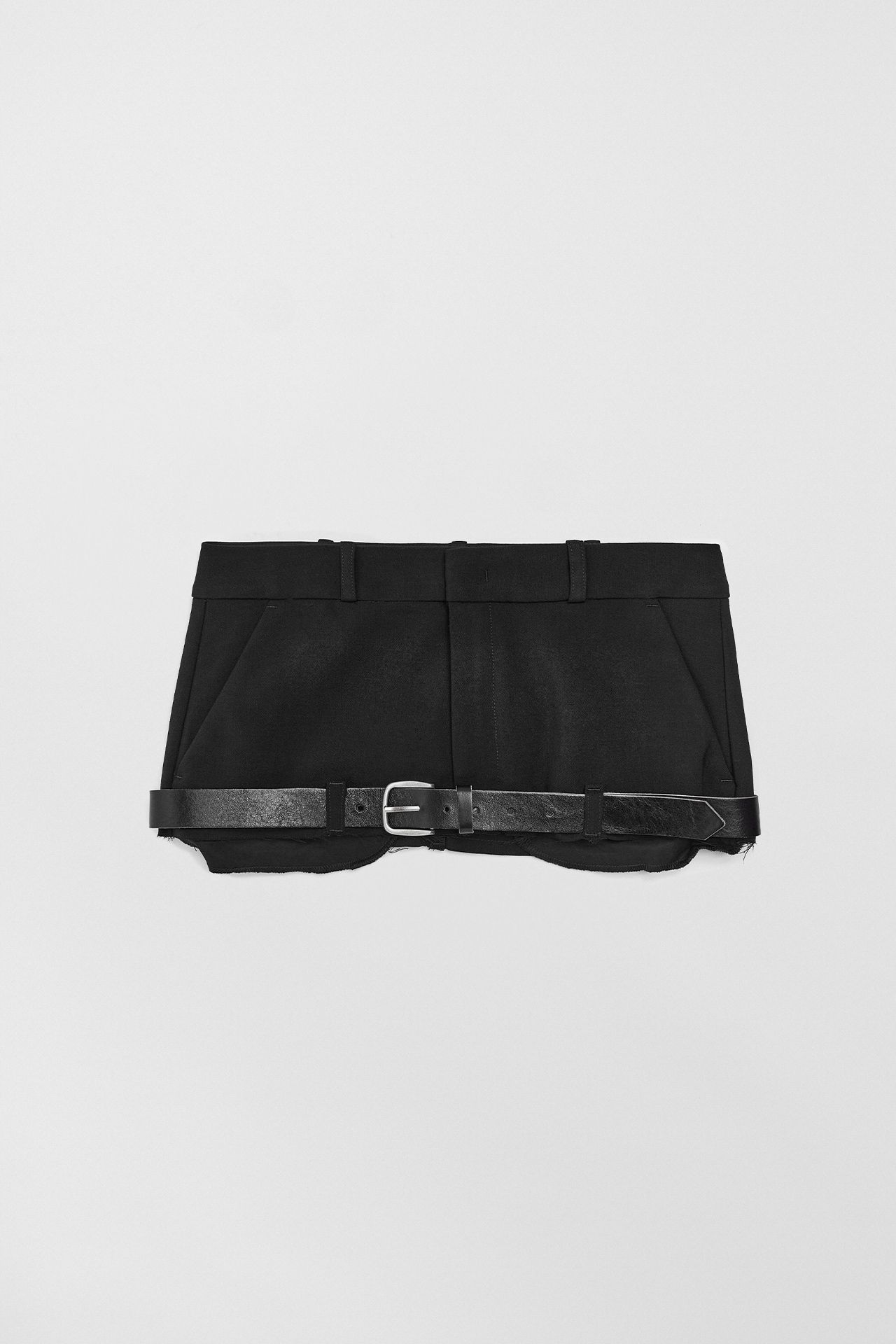 Sate Black Double Layer Skirt | Miista | Designed & Handmade in Europe