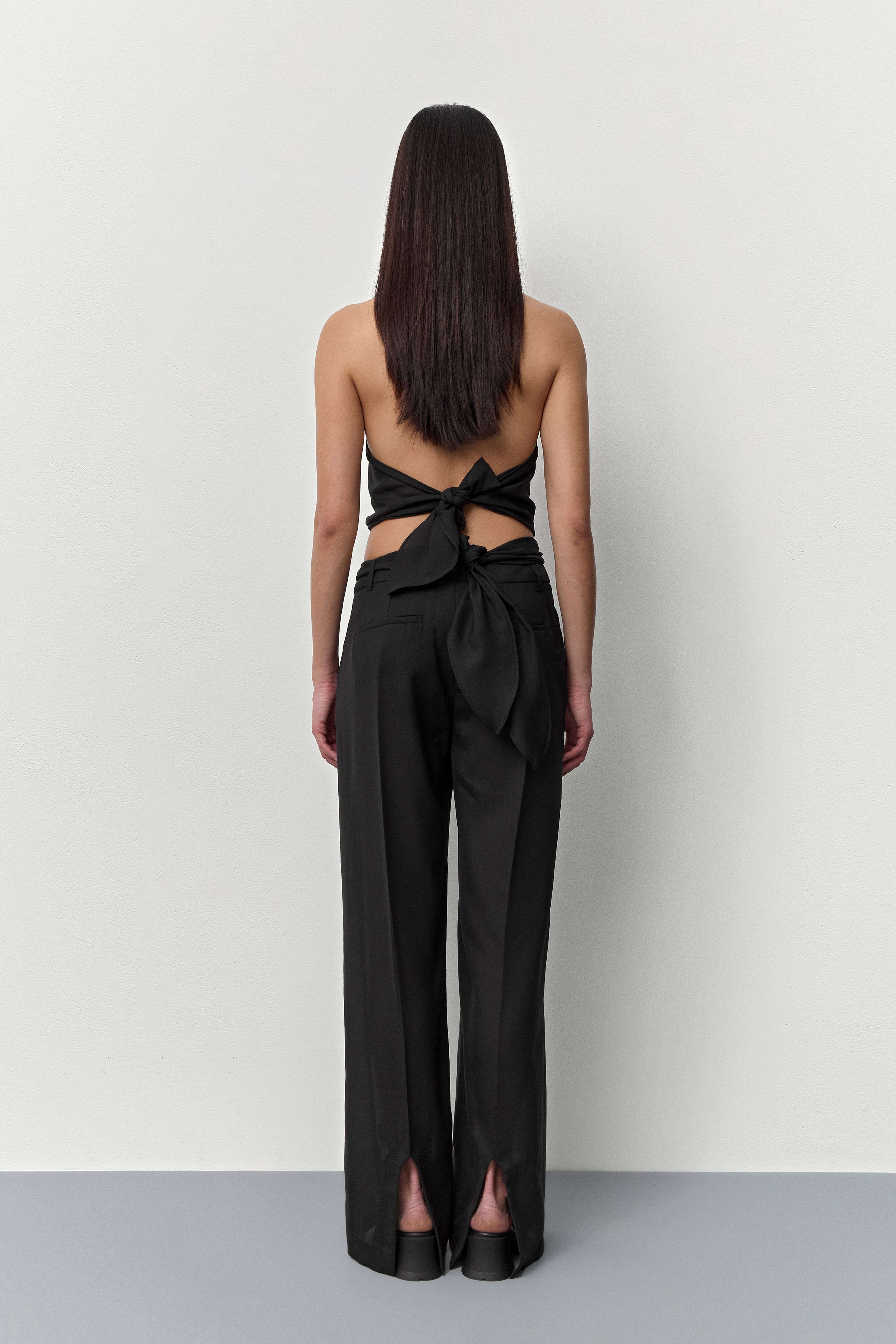 Odile Black Trousers | Miista | Designed & Handmade in Europe