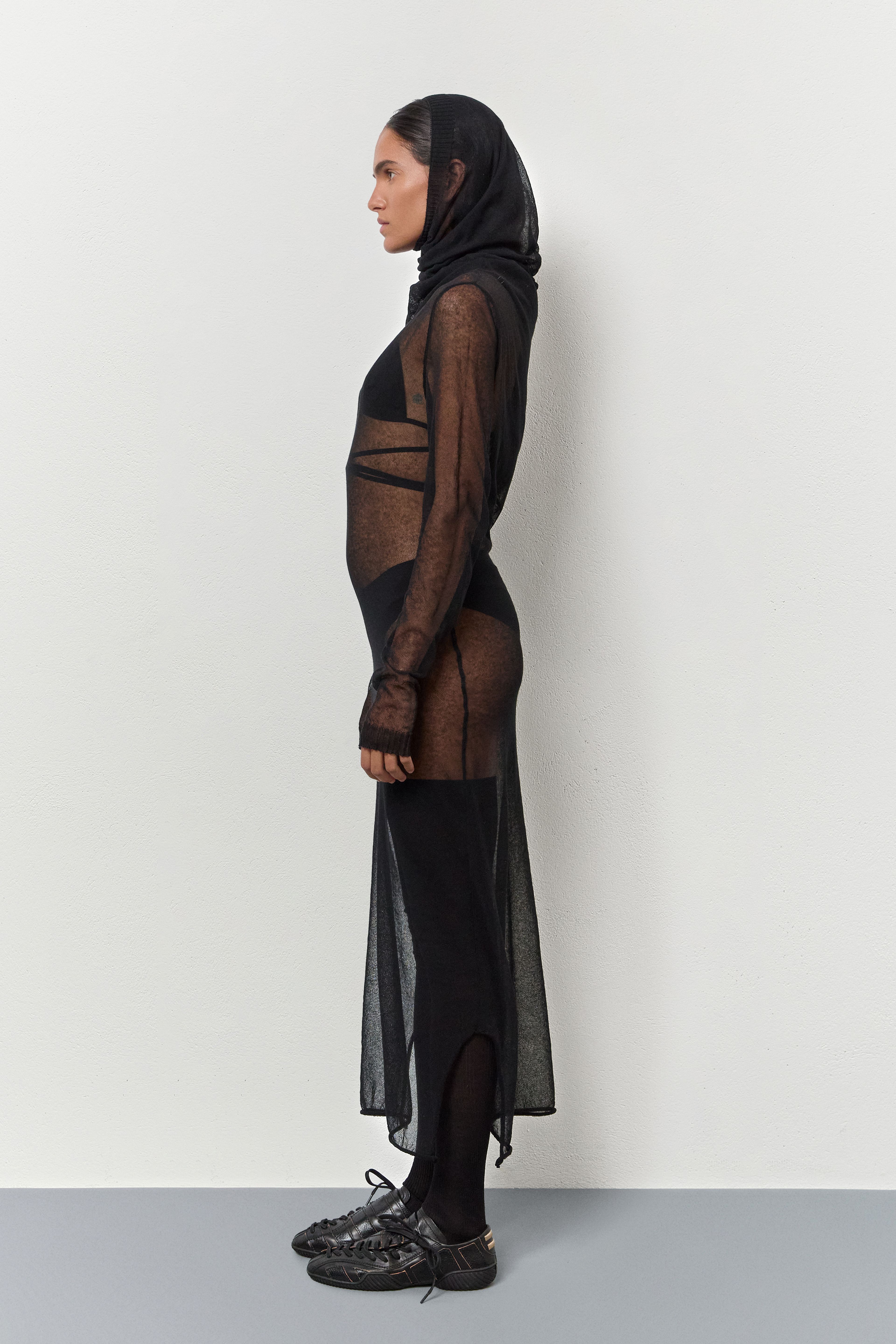 Oleah Black Knit Dress | Miista | Designed & Handmade in Europe