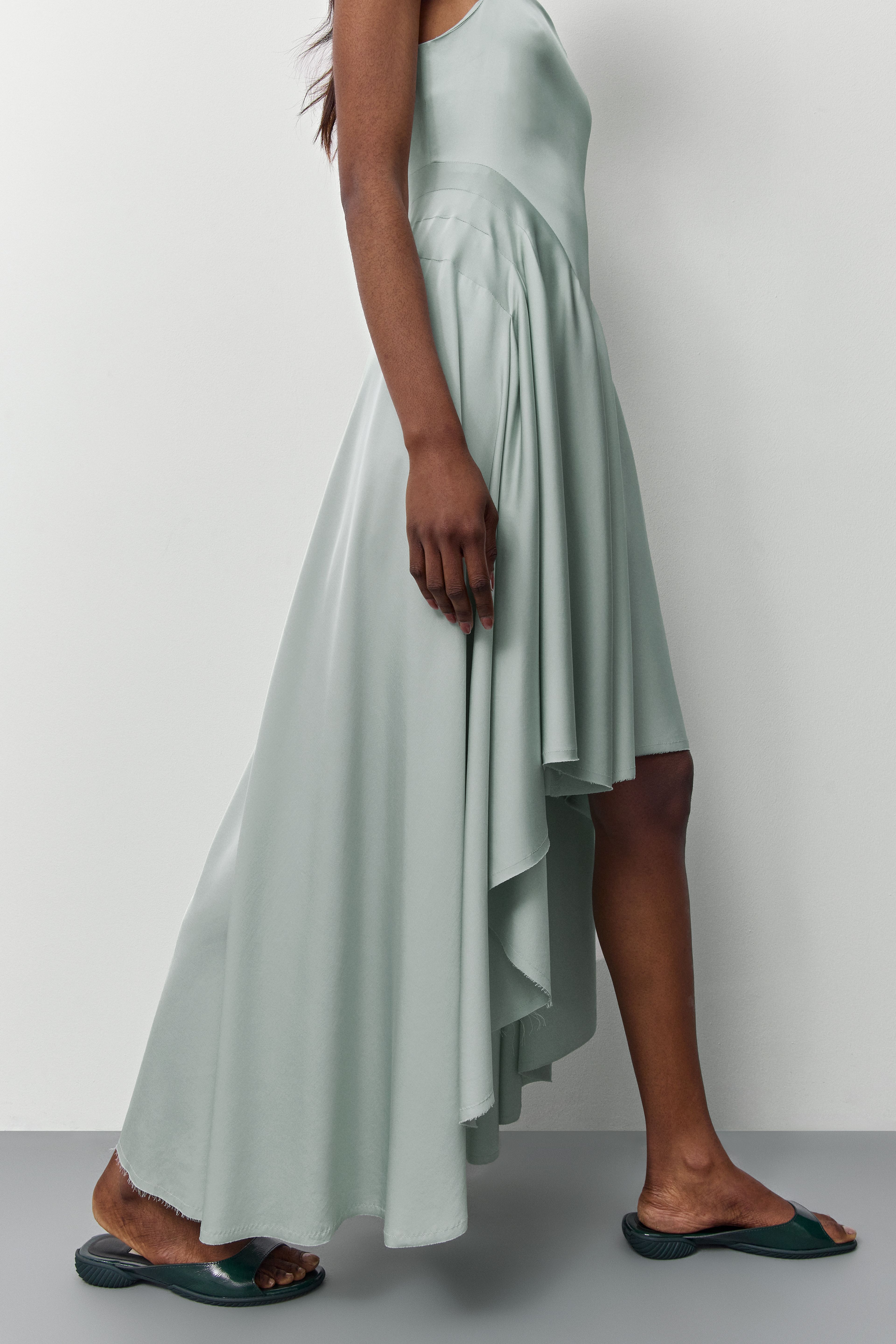Rekka Mint Long Dress | Miista | Designed & Handmade in Europe