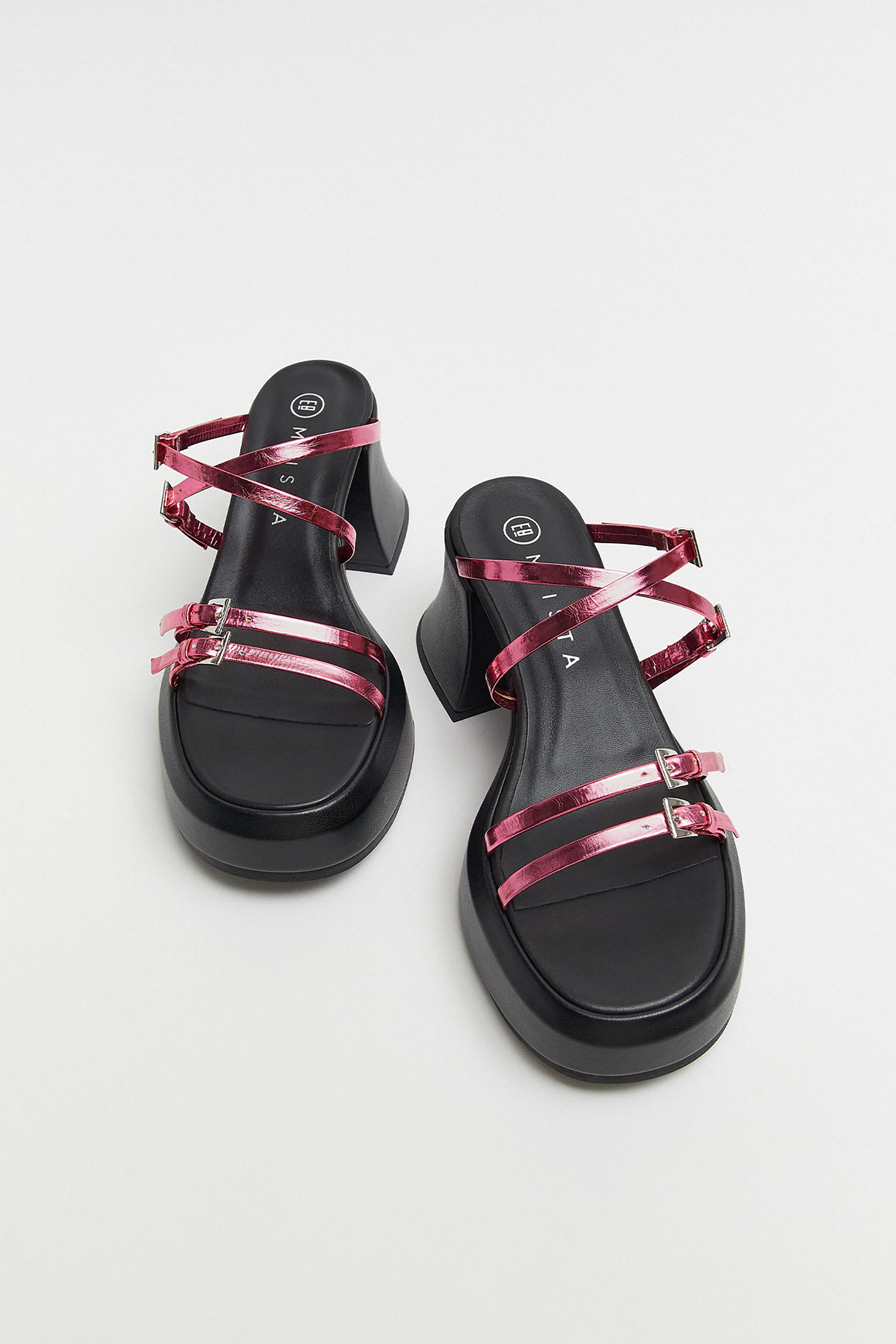 Nara Pink Metallic Sandals | Designed & Handmade in Europe