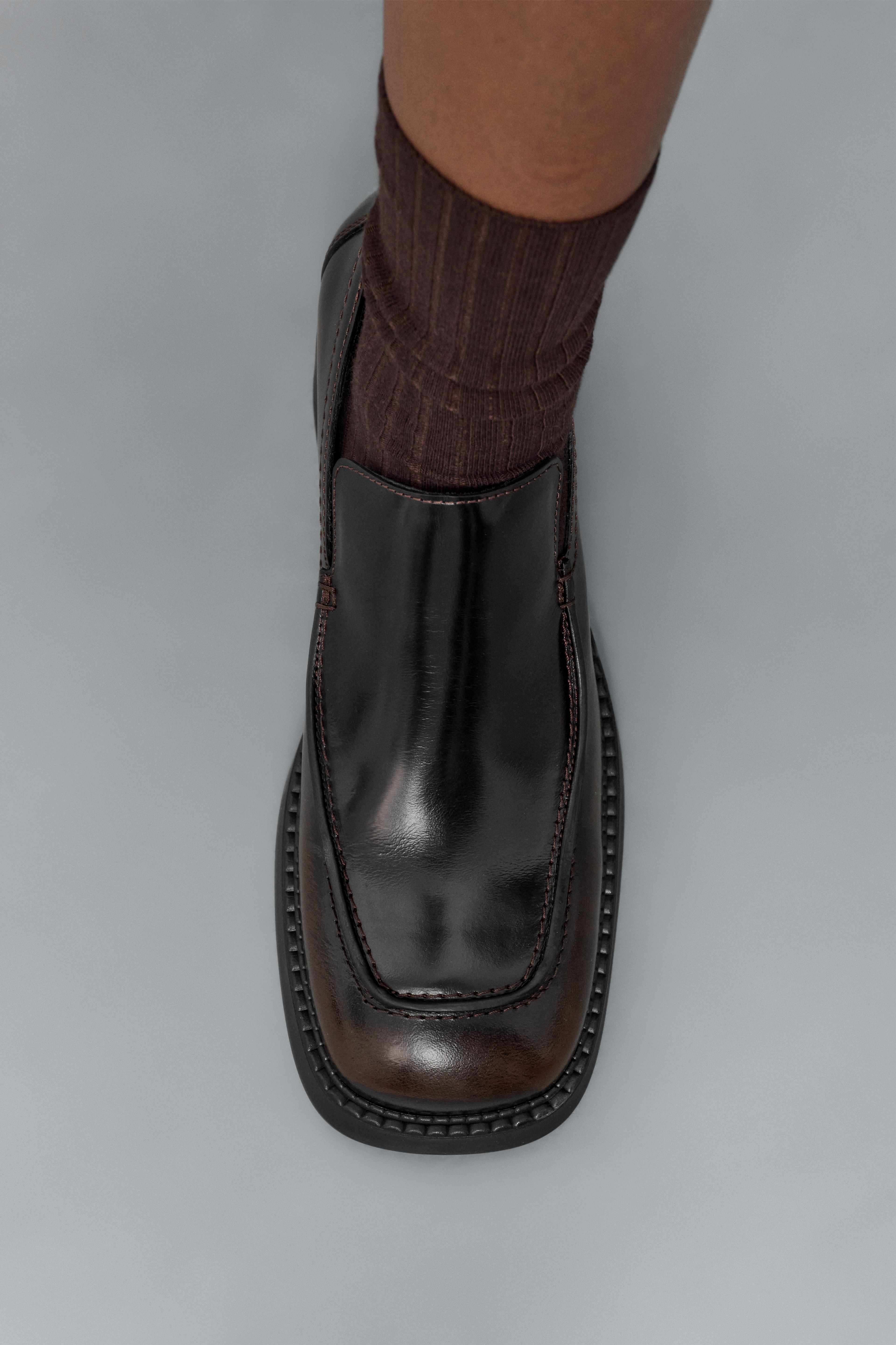 Karion Brushed Brown Loafers | Miista | Designed & Handmade in Europe