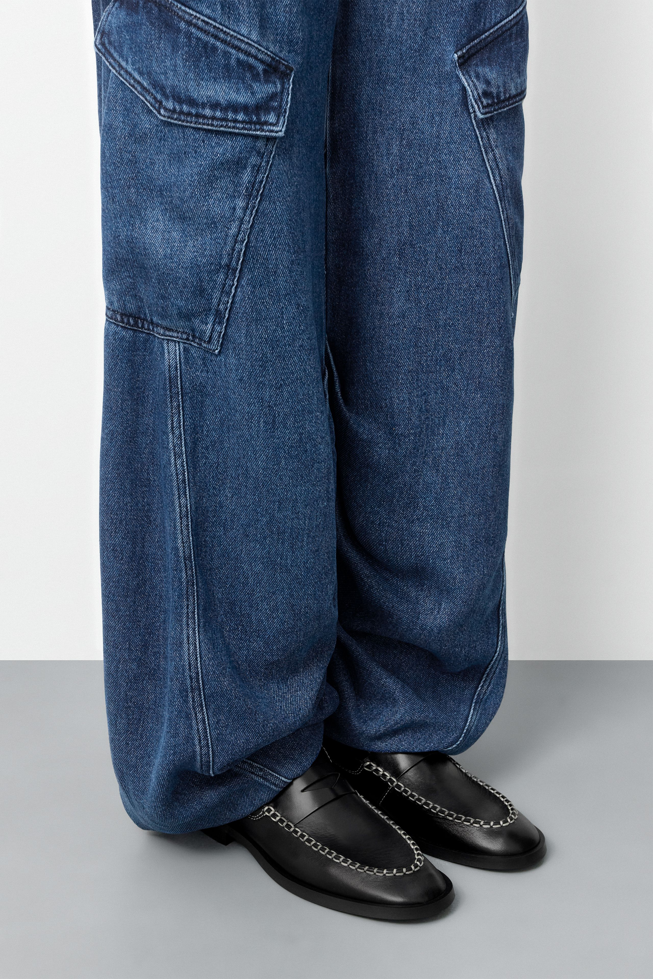Lucan Loafers - Black Leather White Stitching | Miista
