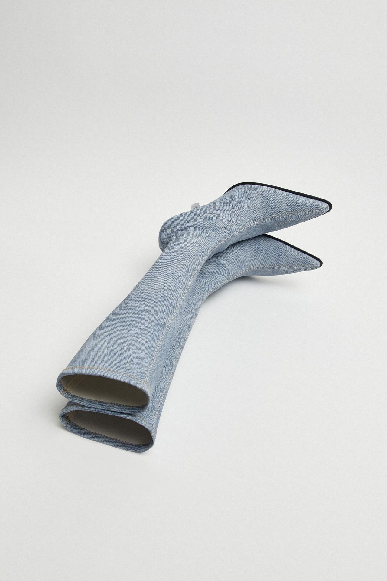 Carlita Denim Tall Boots | Miista Europe | Made in Spain