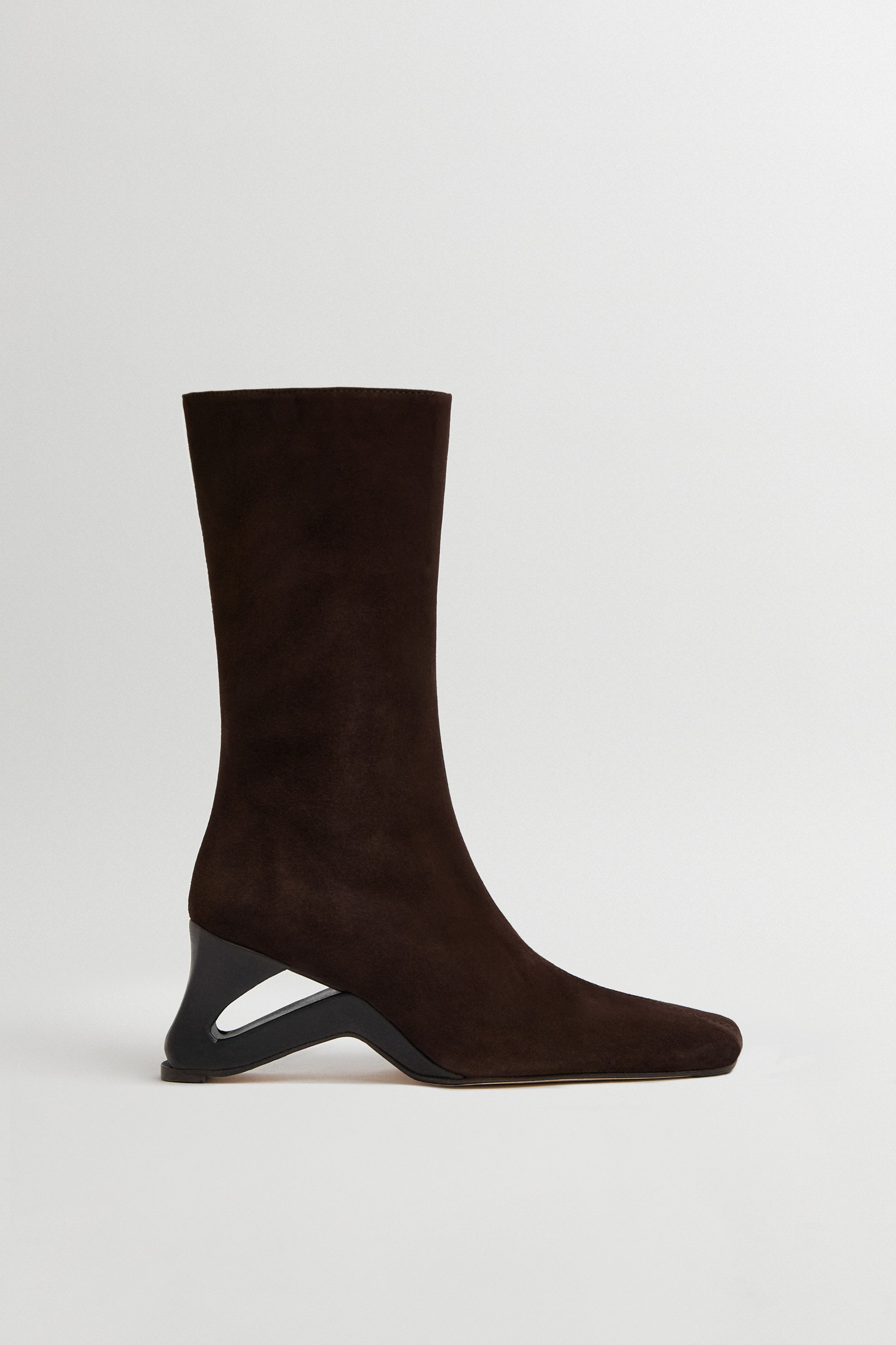 Sulay Boots - Dark Brown Suede Leather | Miista | Designed & Handmade in Europe