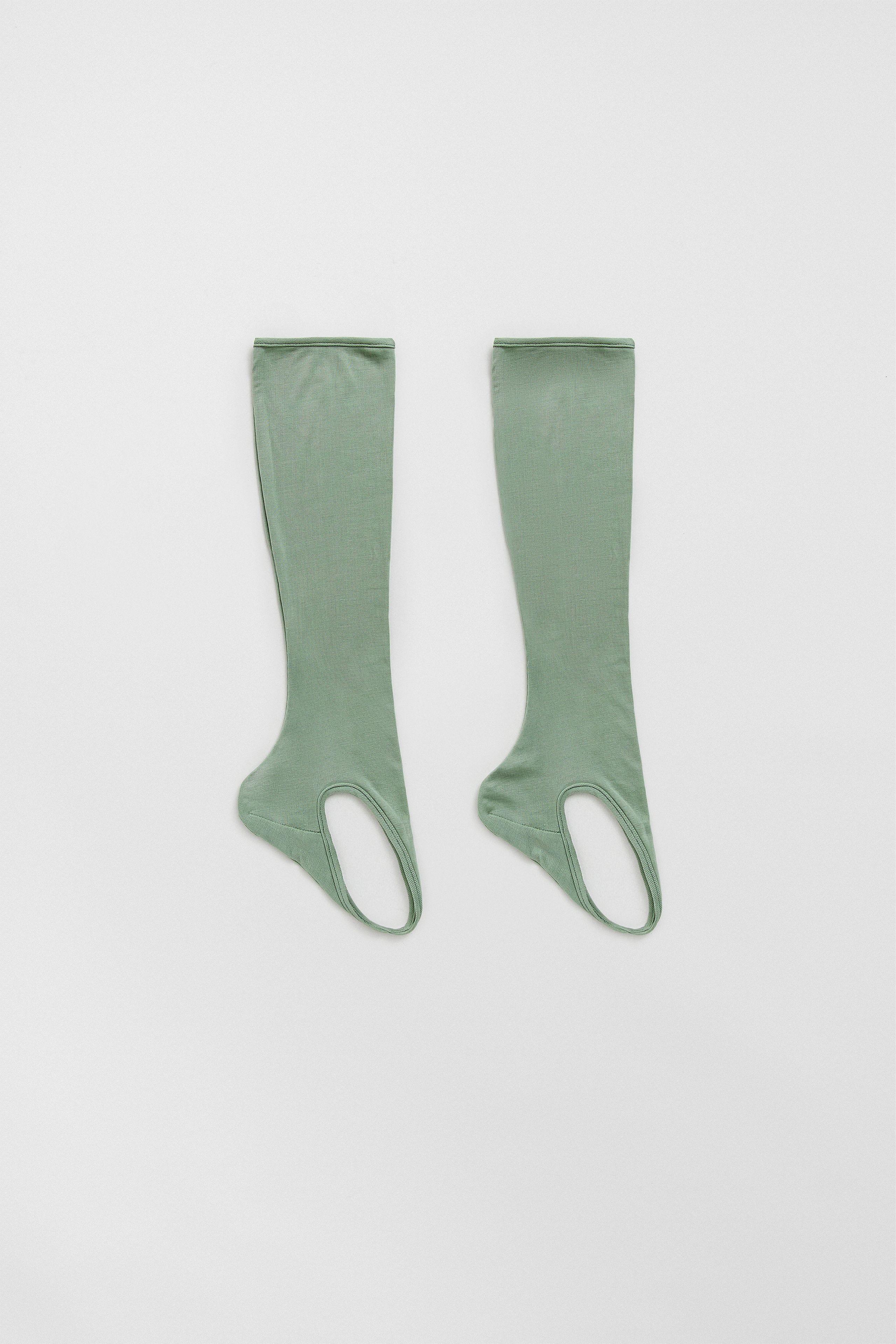 Andie Green Rib Socks | Miista | Designed & Handmade in Europe