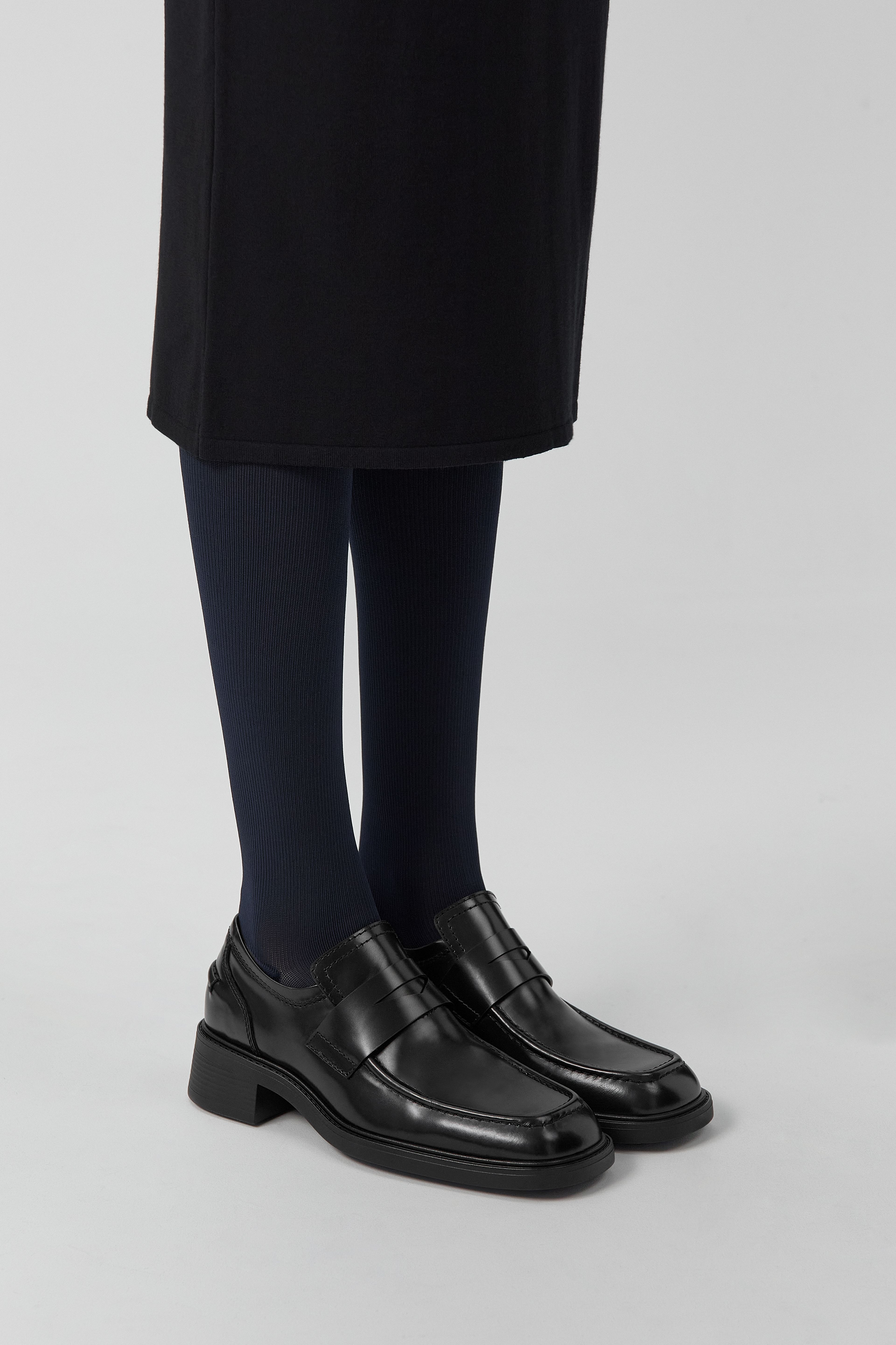Amelia Loafers - Black Leather | Miista | Designed & Handmade in Europe