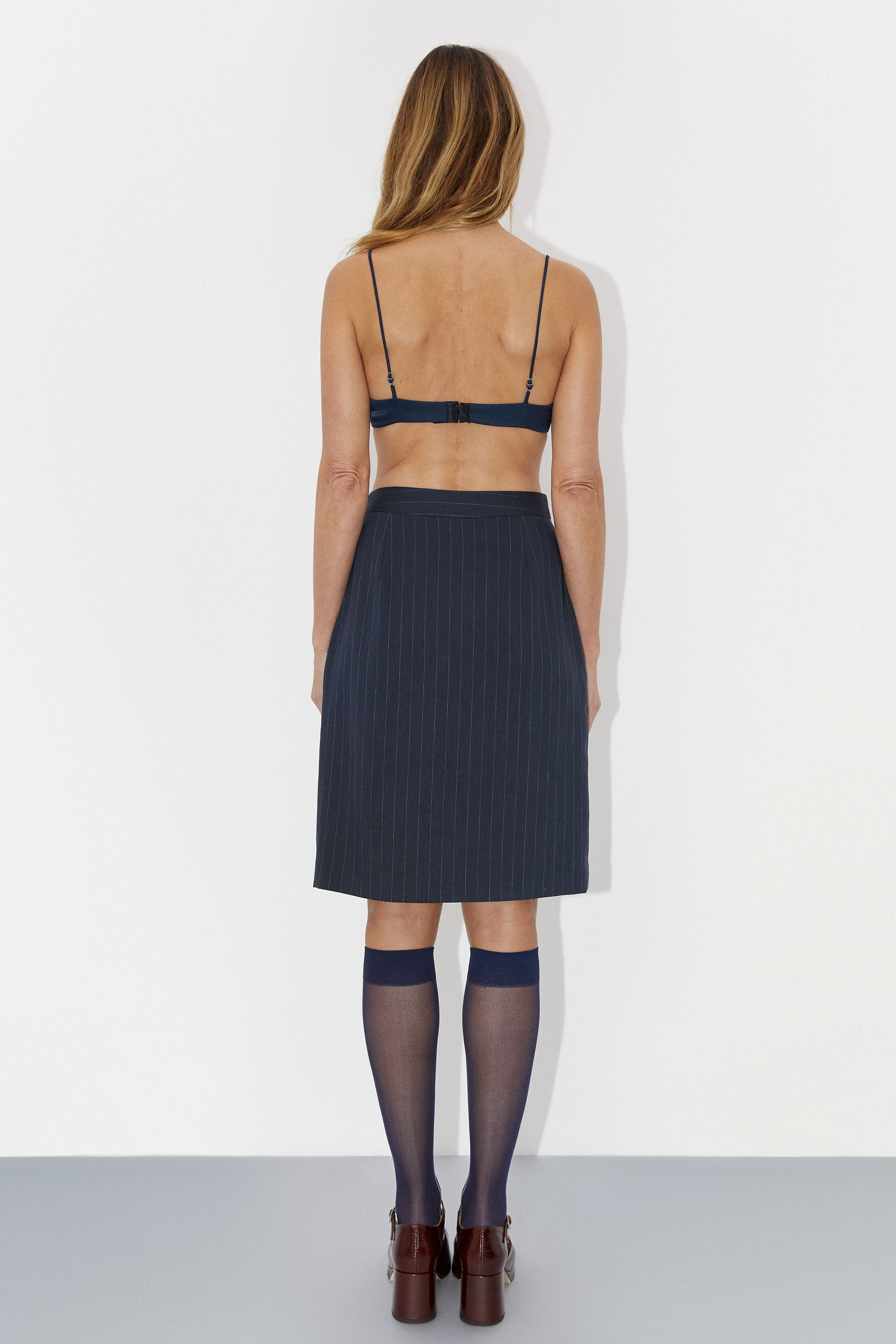 Dorina Navy Skirt | Designed & Handmade in Europe