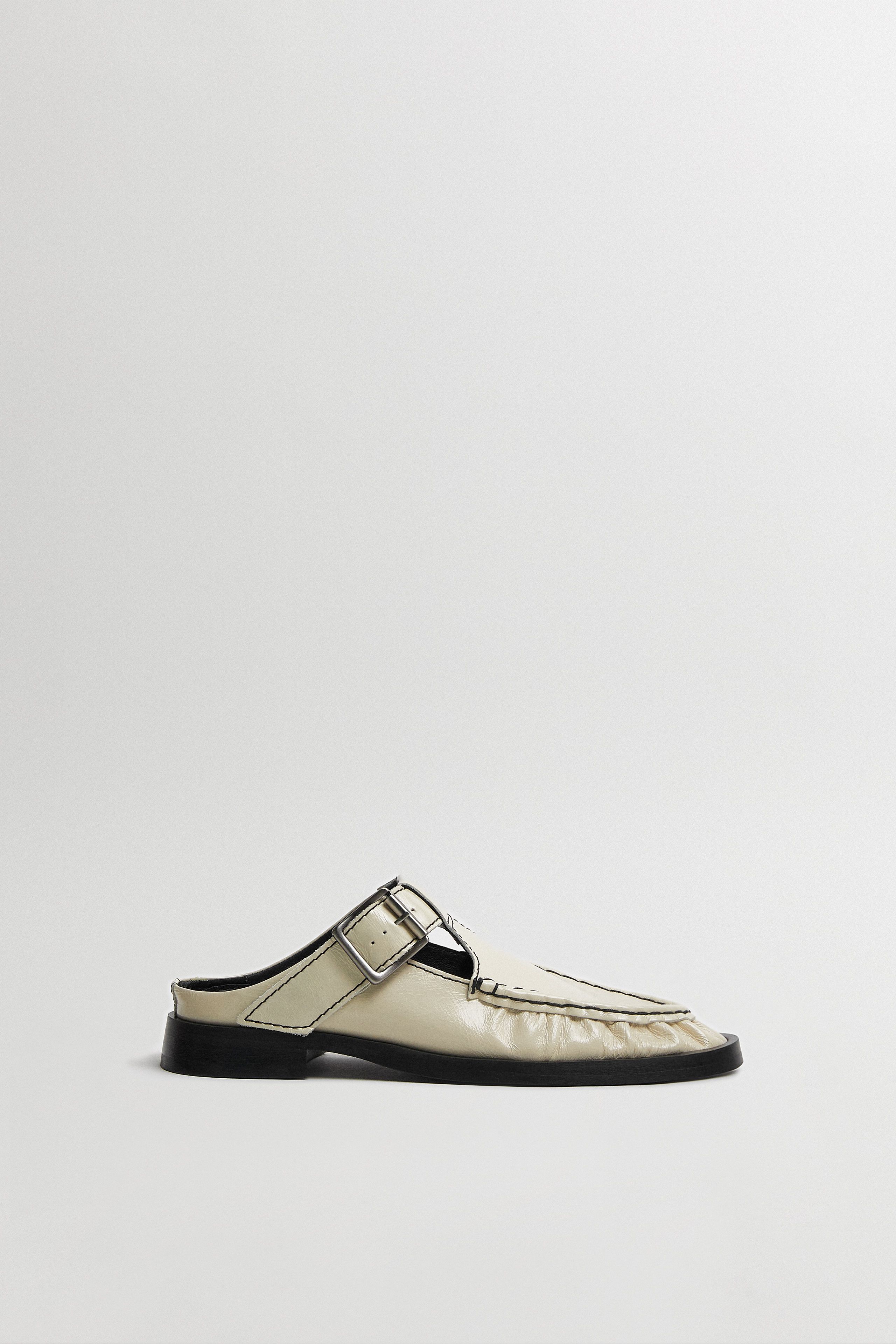 Gianna Cream Buckled Mules | Miista | Designed & Handmade in Europe