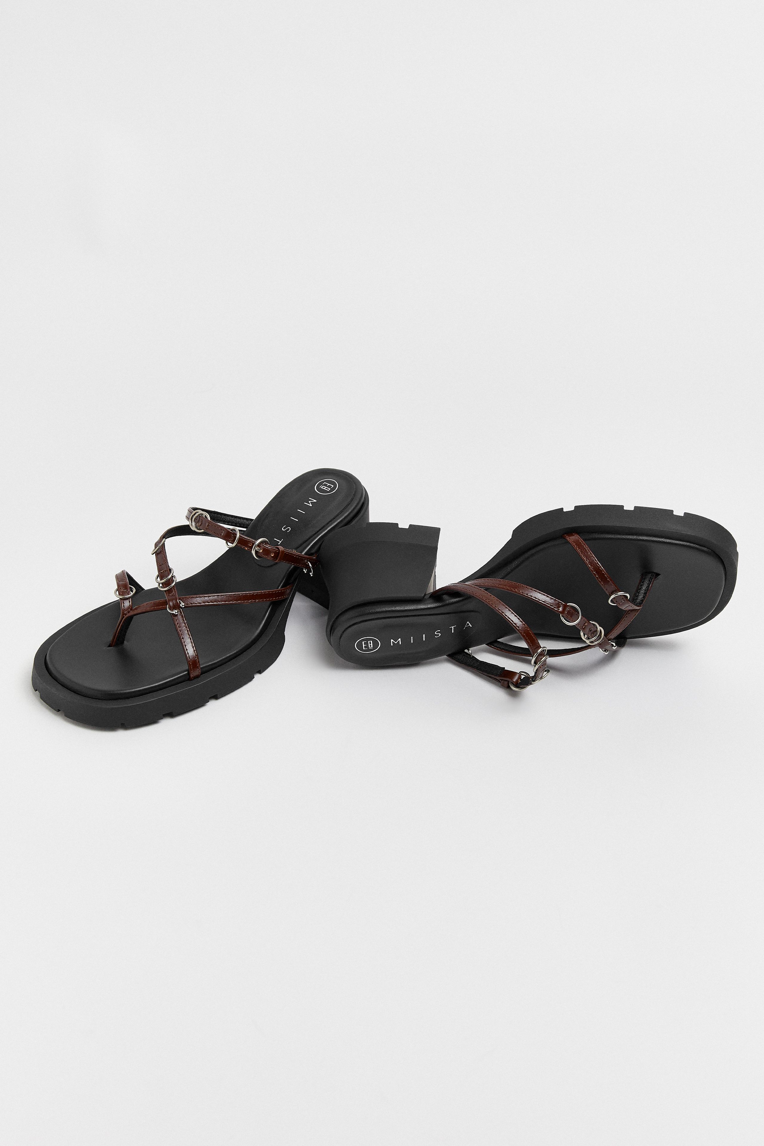 Jaslene Brown Sandals | Miista