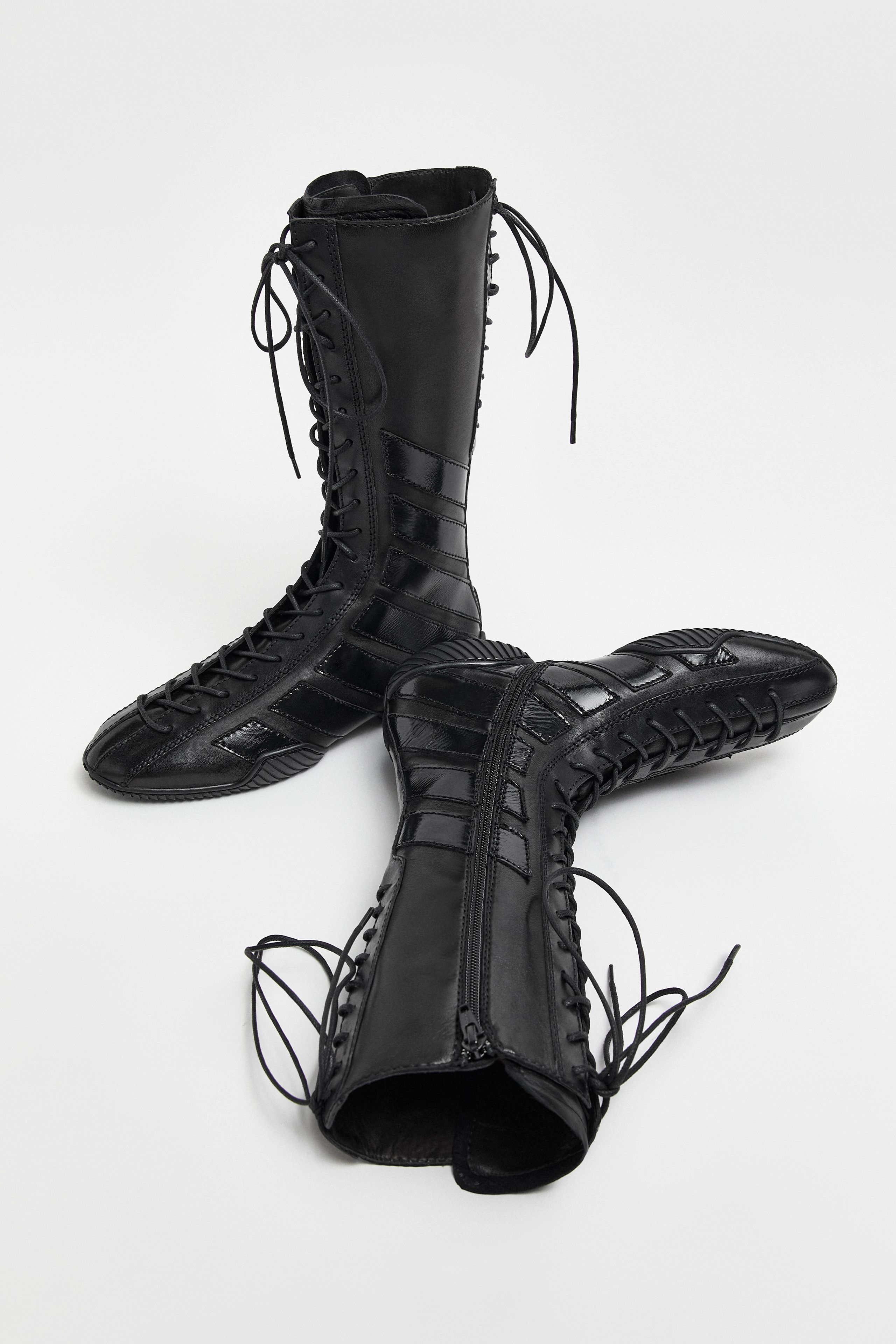 Imogen Boots - Black Leather | Miista