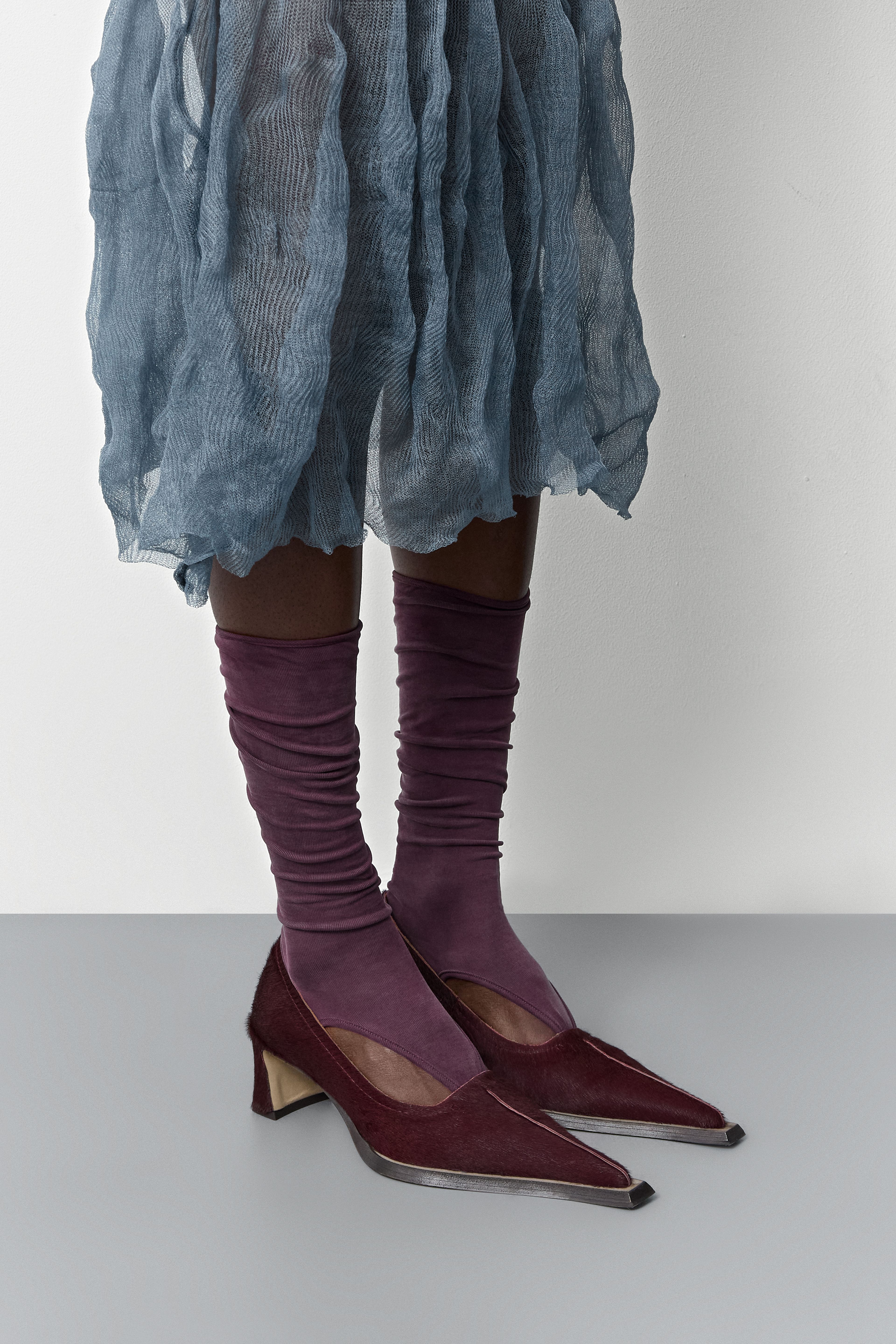 Radha Burgundy Pony Courts | Miista | Designed & Handmade in Europe