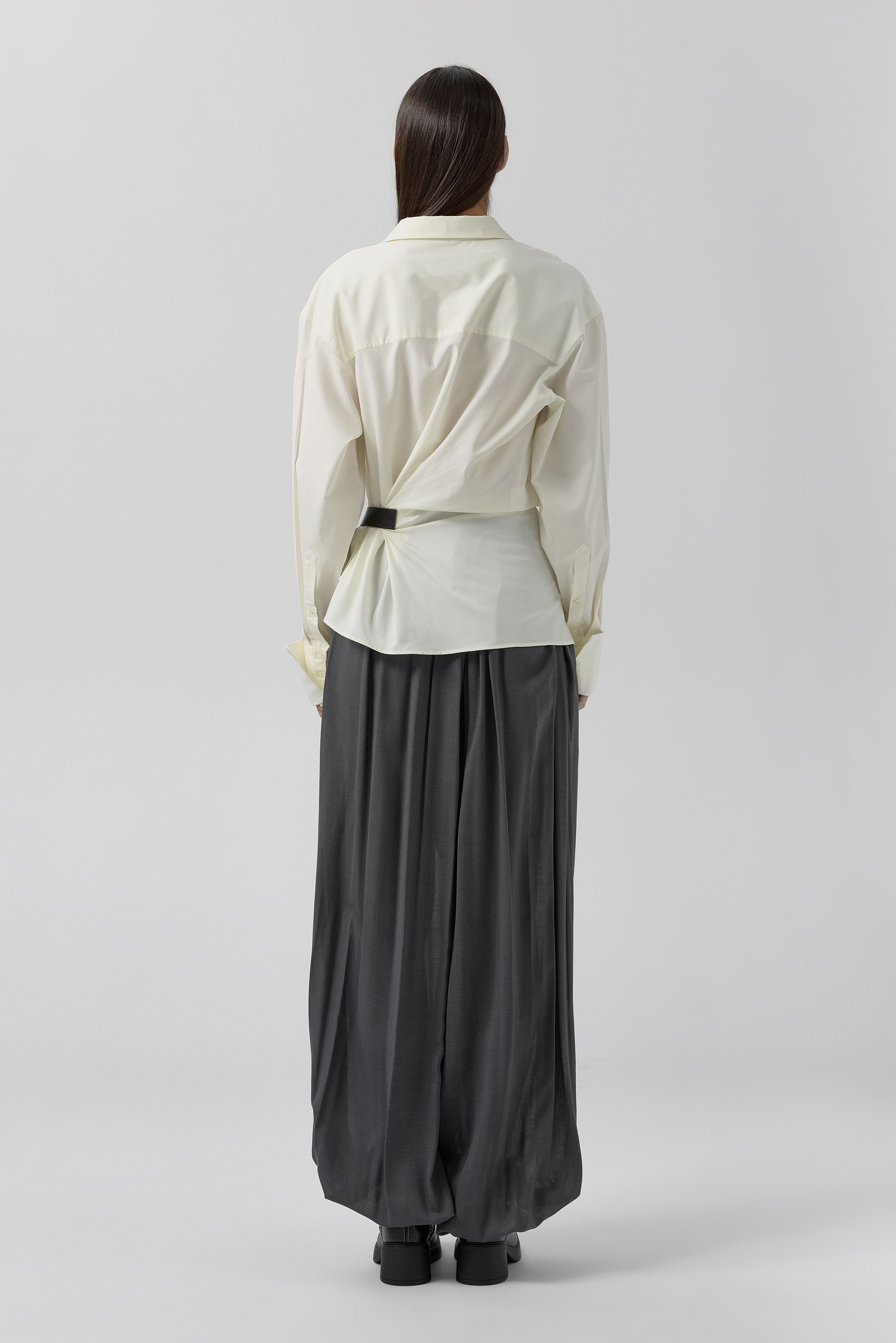 Calle Shirt - Beige Cotton | Miista | Designed & Handmade in Europe