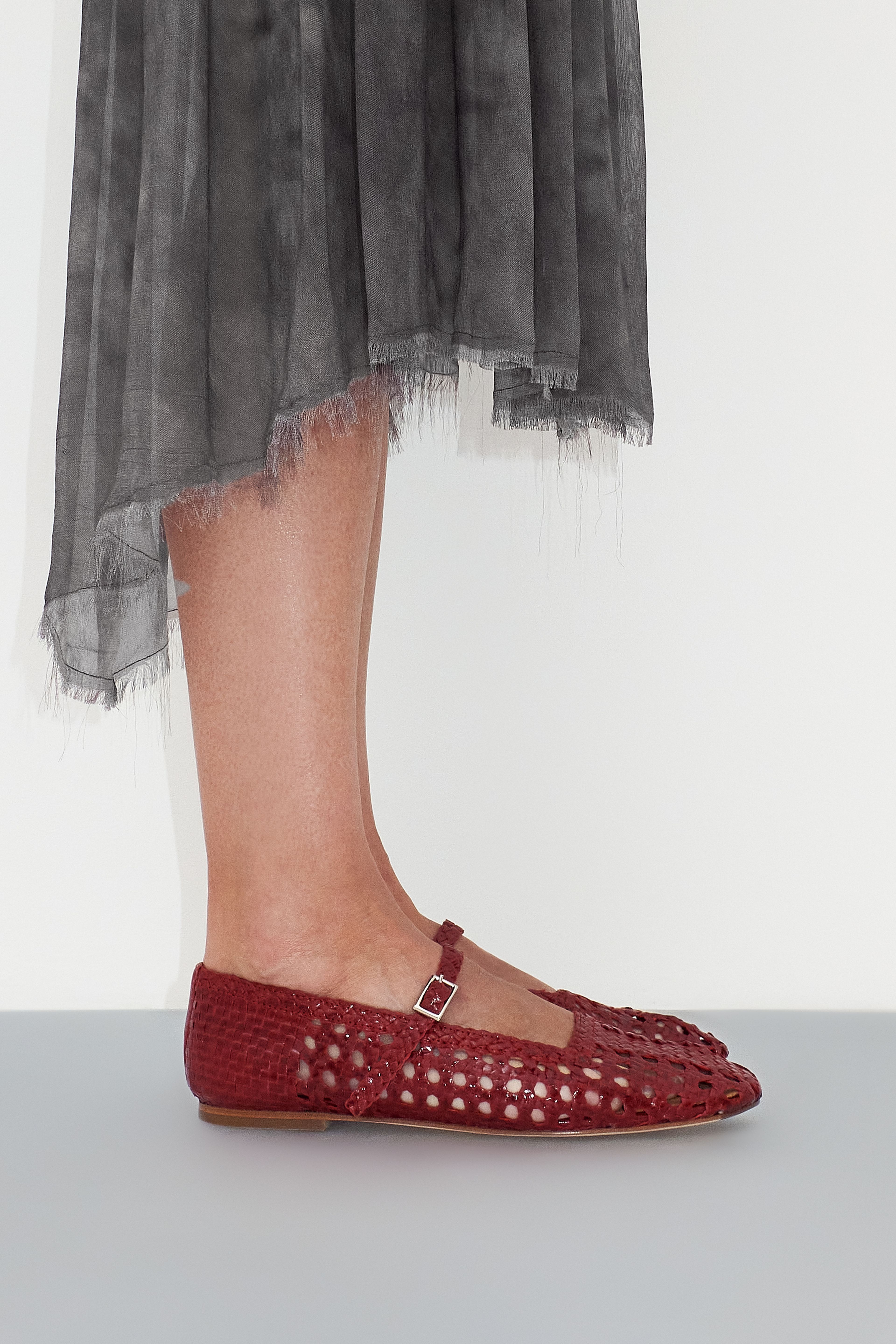 Yeida Dark Red Ballerinas | Designed & Handmade in Europe