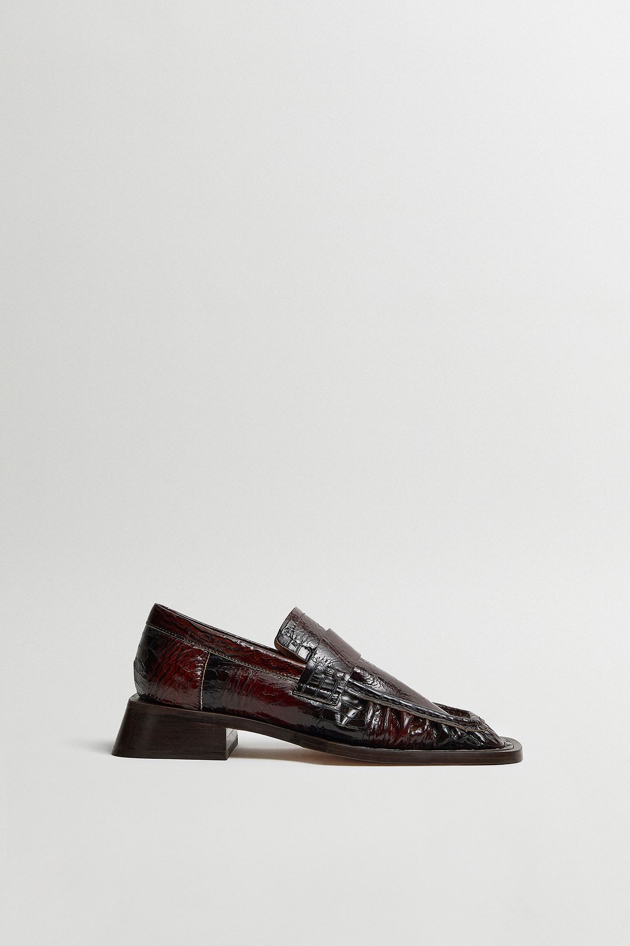 Airi Brown Snake Loafers | Miista | Designed & Handmade in Europe