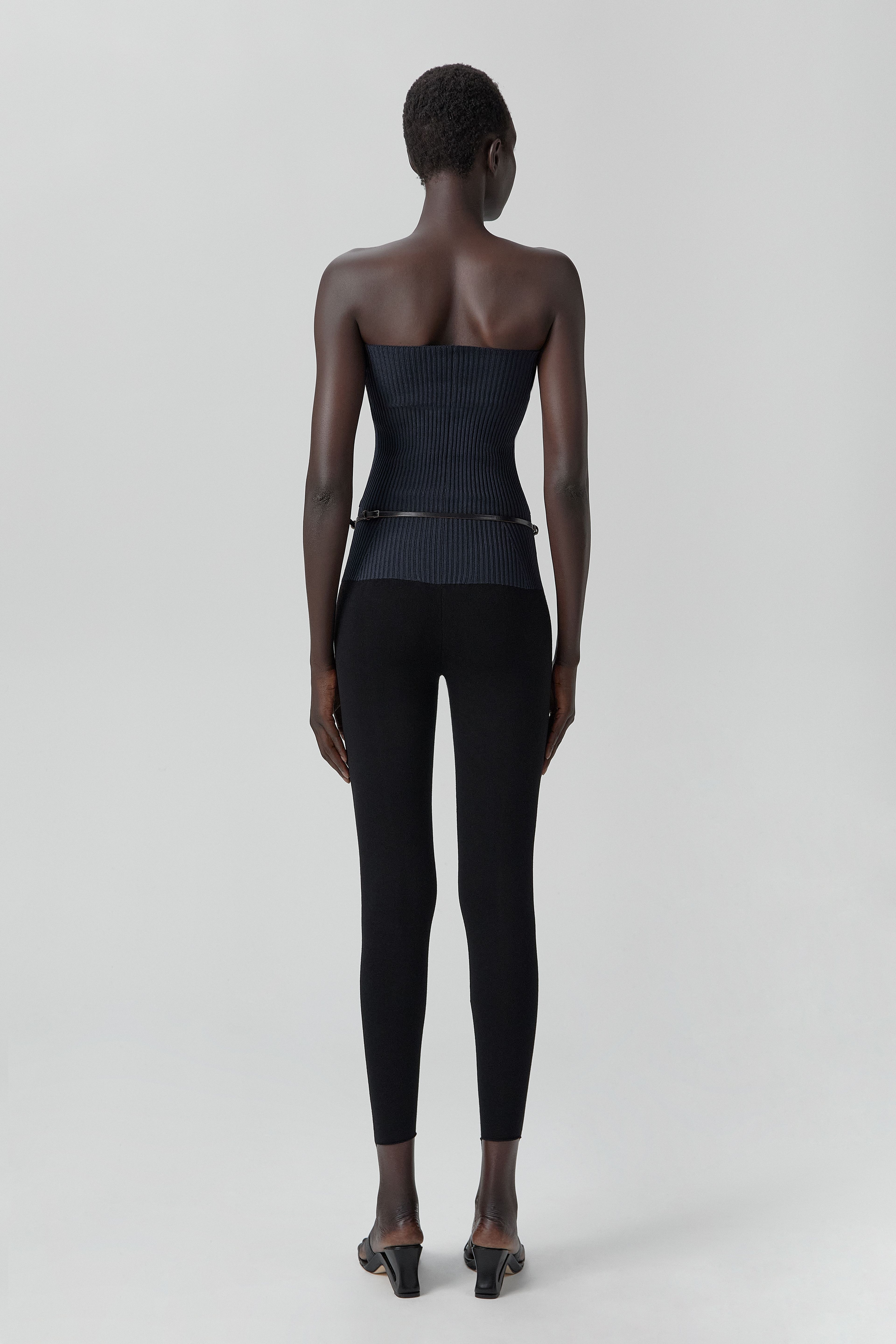 Bridget Trousers - Black Viscose Knit | Miista | Designed & Handmade in Europe