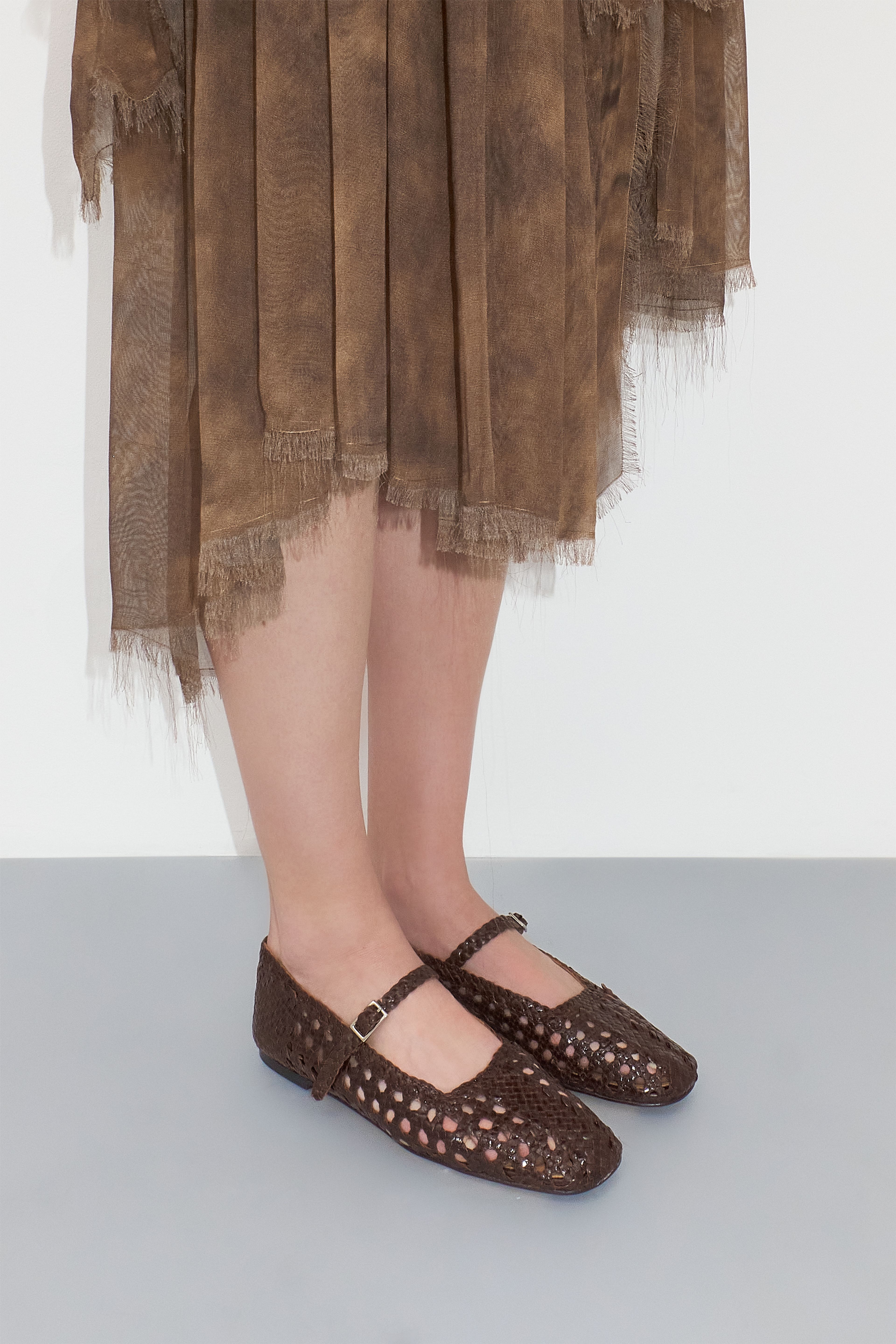 Yeida Chocolate Brown Ballerinas | Designed & Handmade in Europe