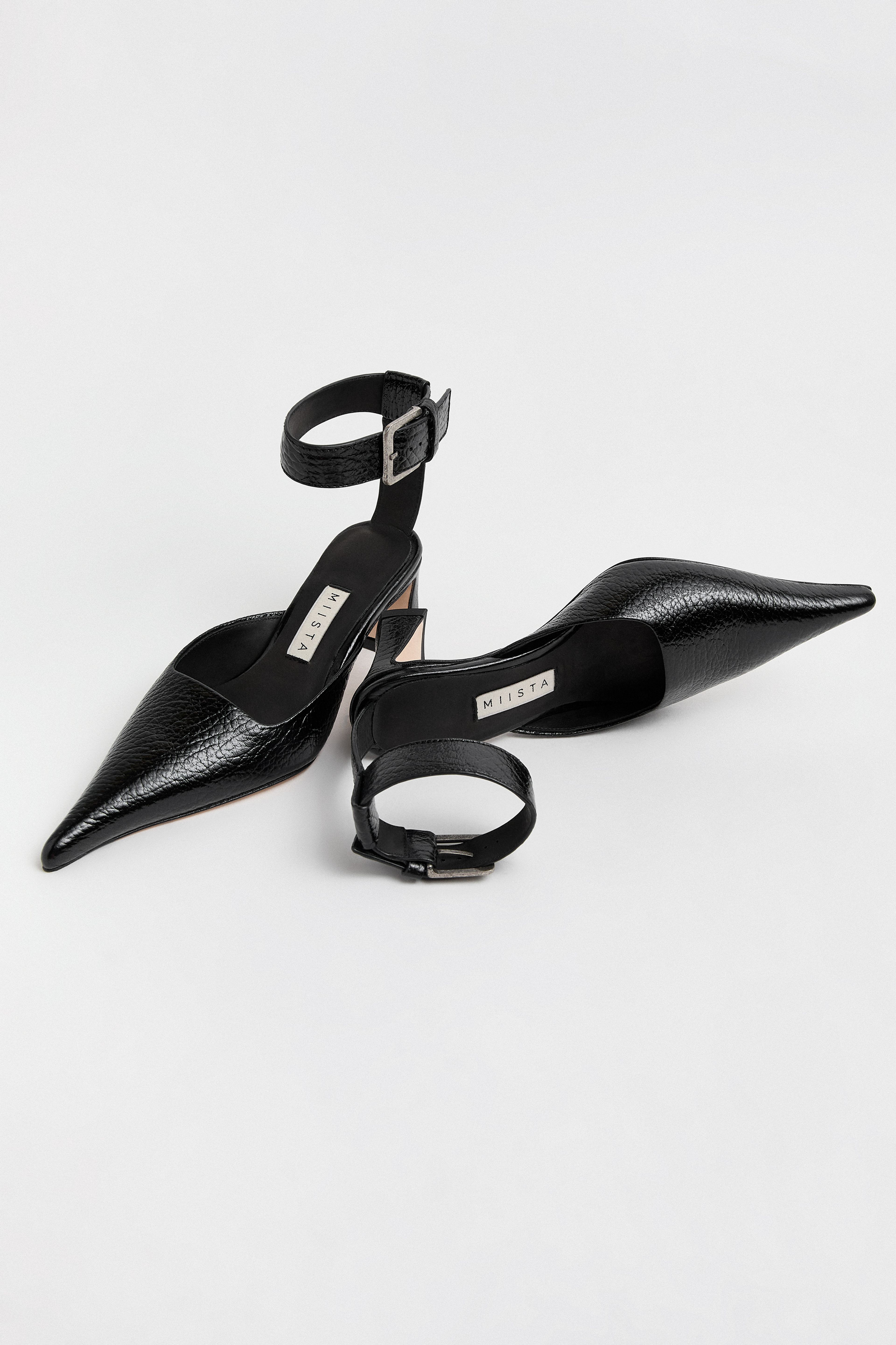 Qori Courts - Black Leather | Miista | Designed & Handmade in Europe