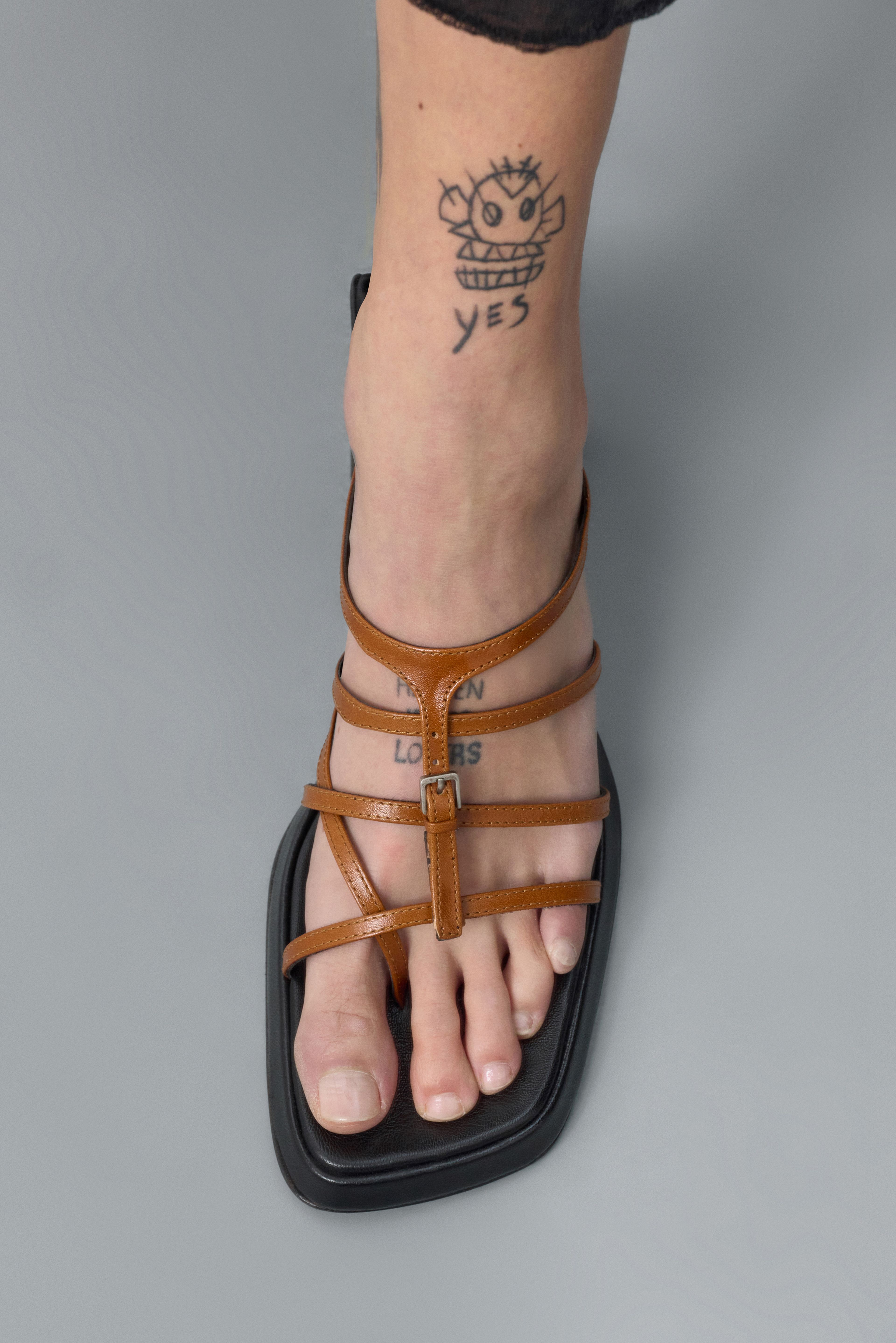 Indi Tan Black Strappy Sandals | Miista | Designed & Handmade in Europe