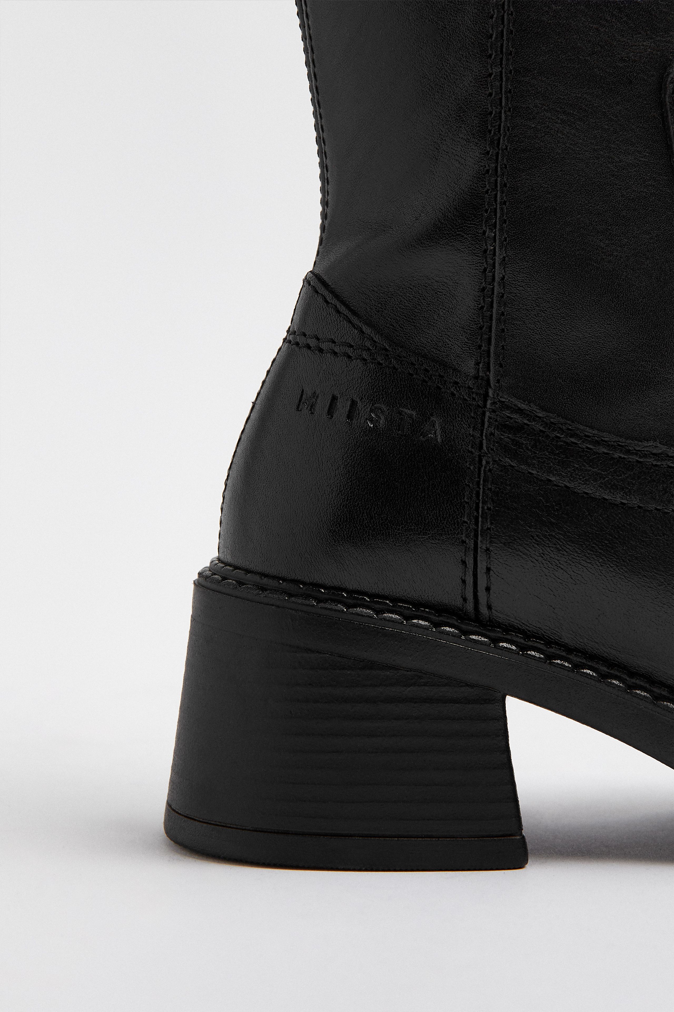 Marlies Boots - Black Leather | Miista