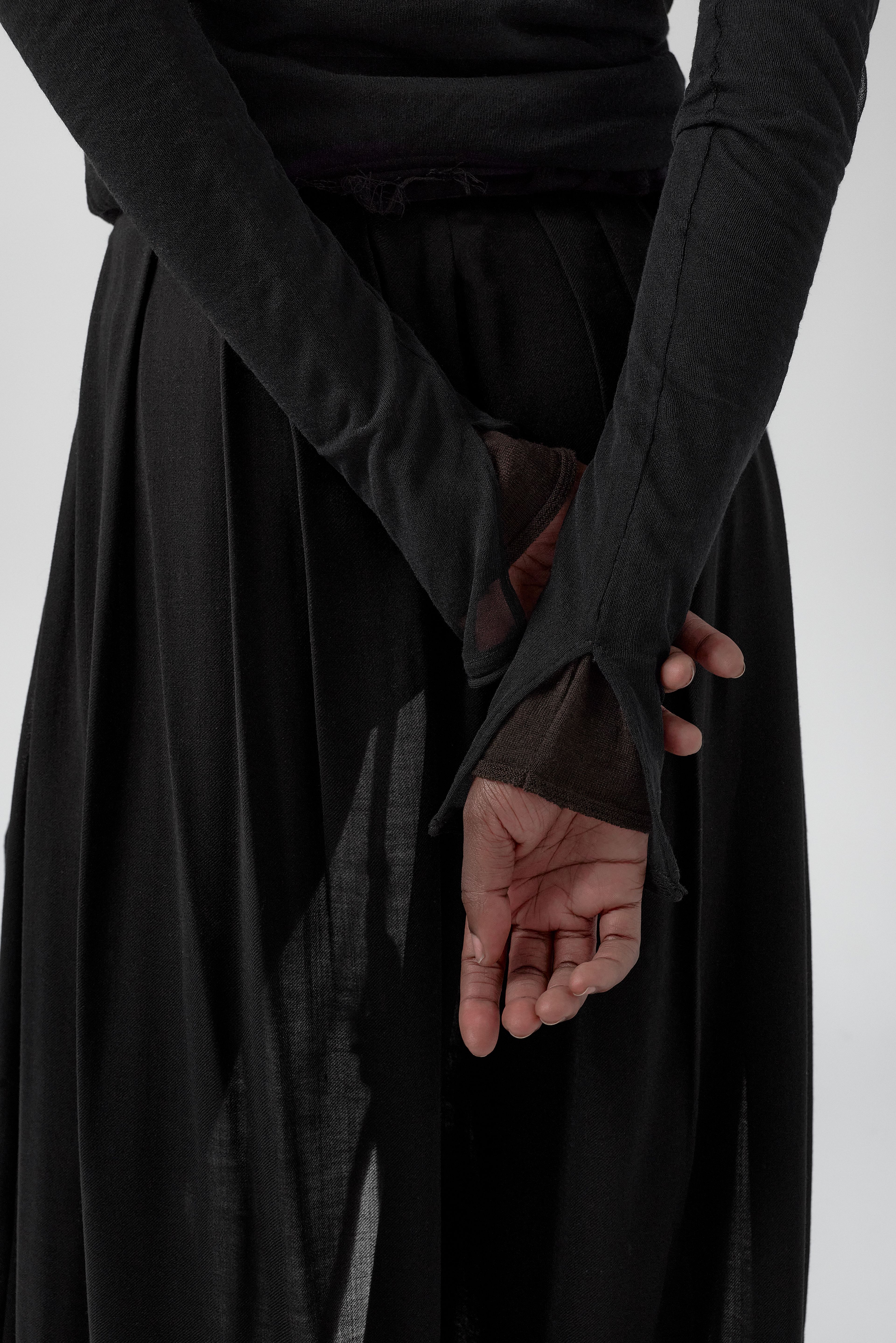 Ripley Black Fuzzy Collar Mini Knit Jacket | Miista | Designed & Handmade in Europe