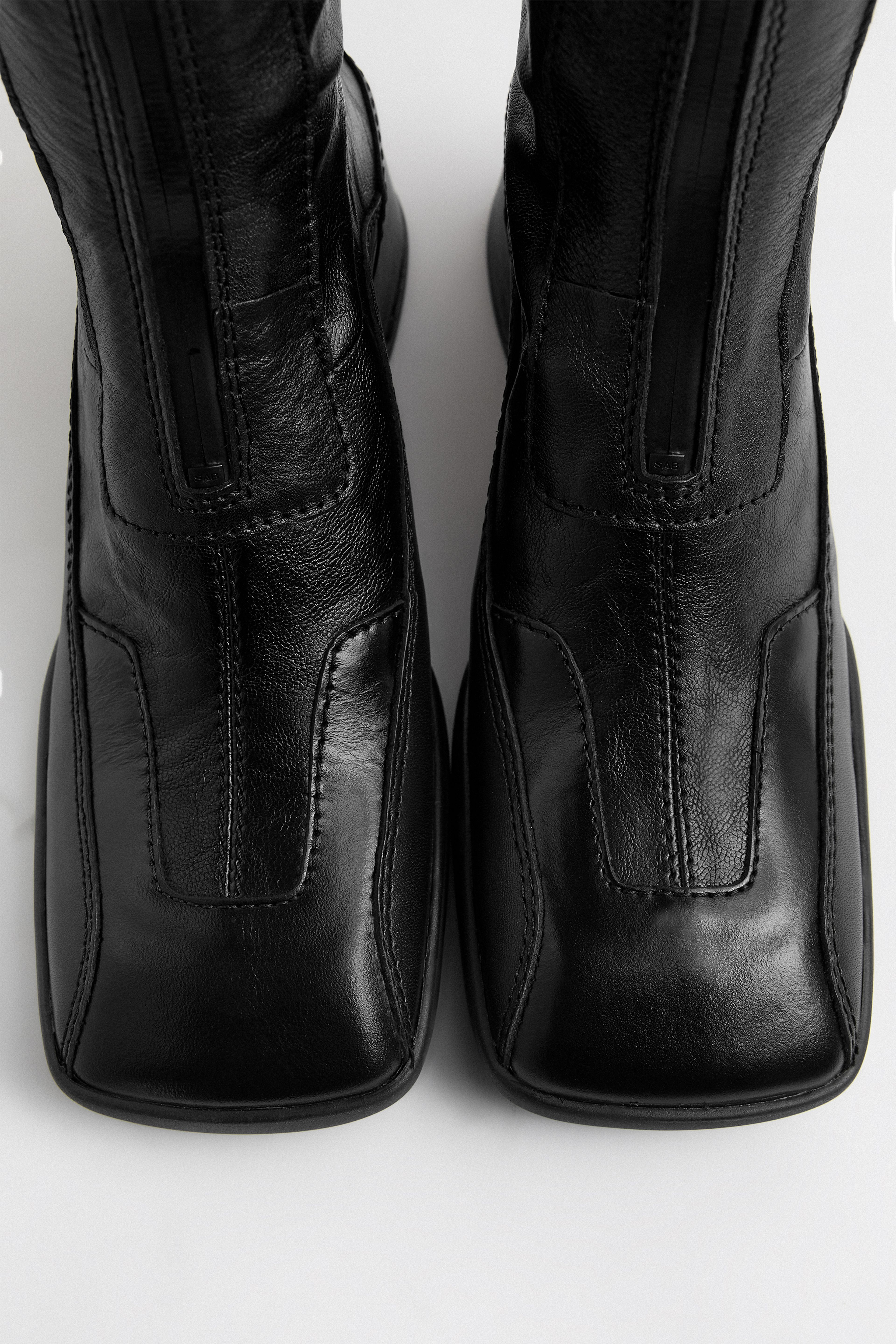 Vito Black Strech Zipper Boots | Miista | Designed & Handmade in Europe