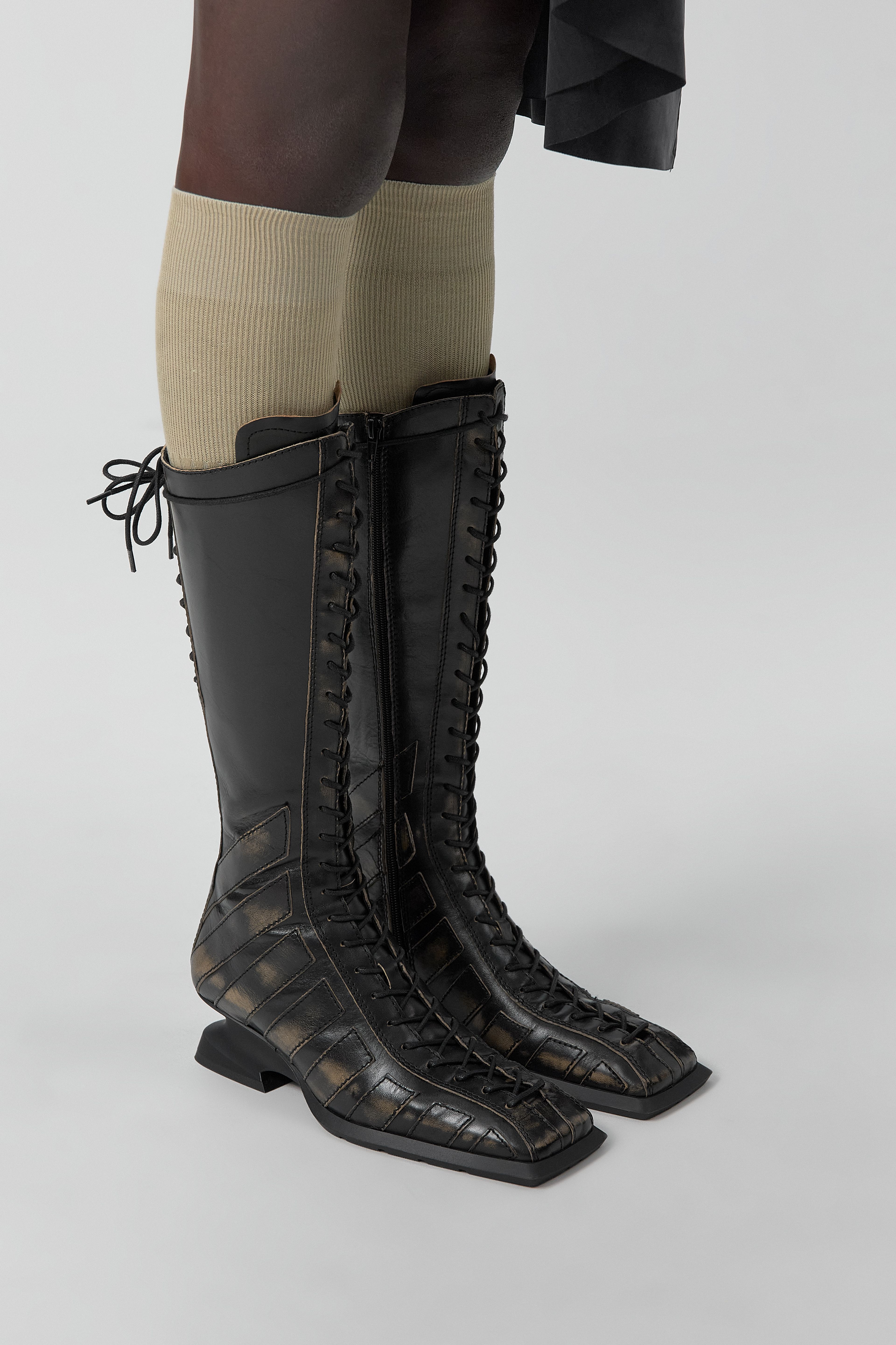 Nelly Boots -  Brown Brush Off Leather | Miista | Designed & Handmade in Europe