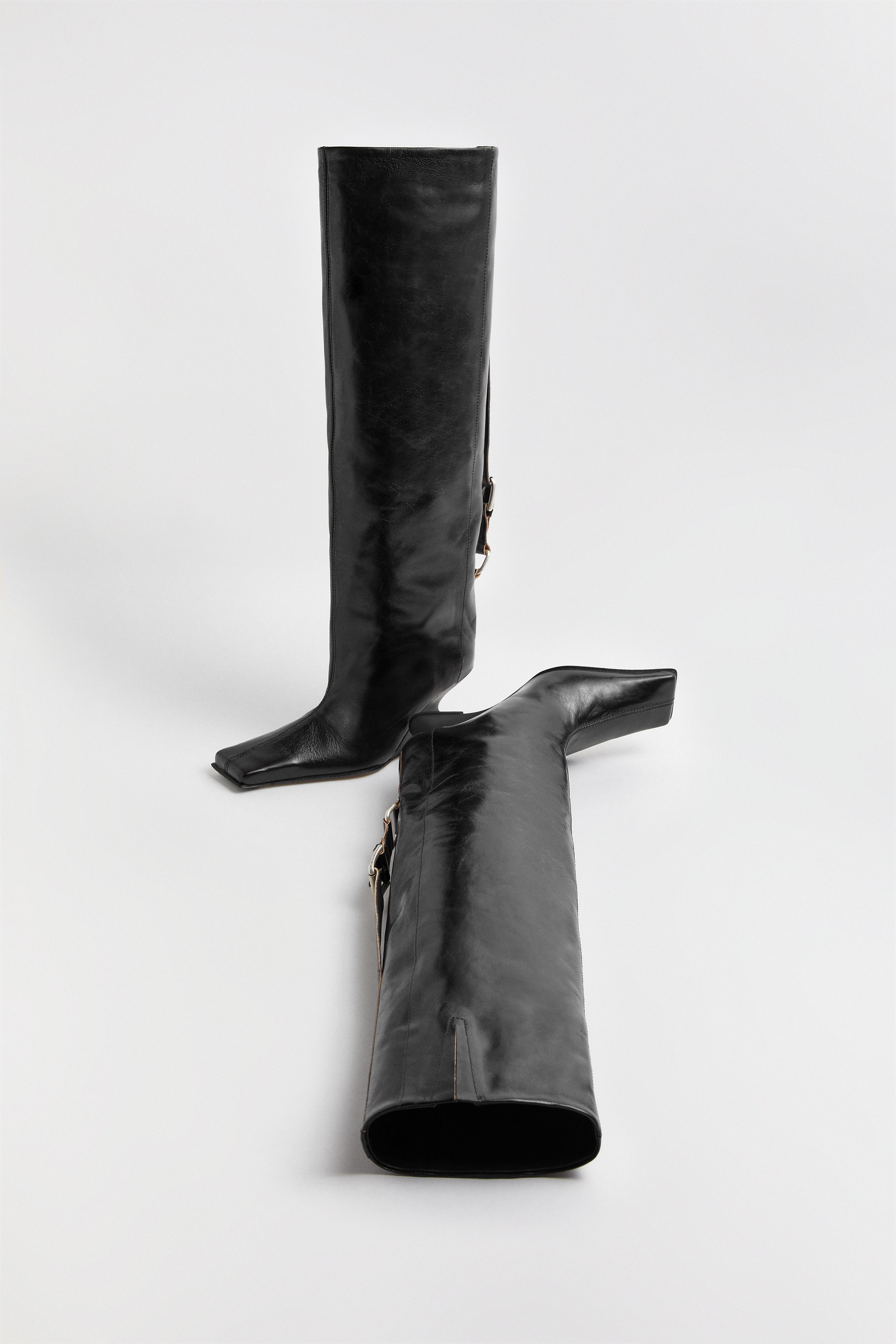 Mattie Boots - Black Leather | Miista
