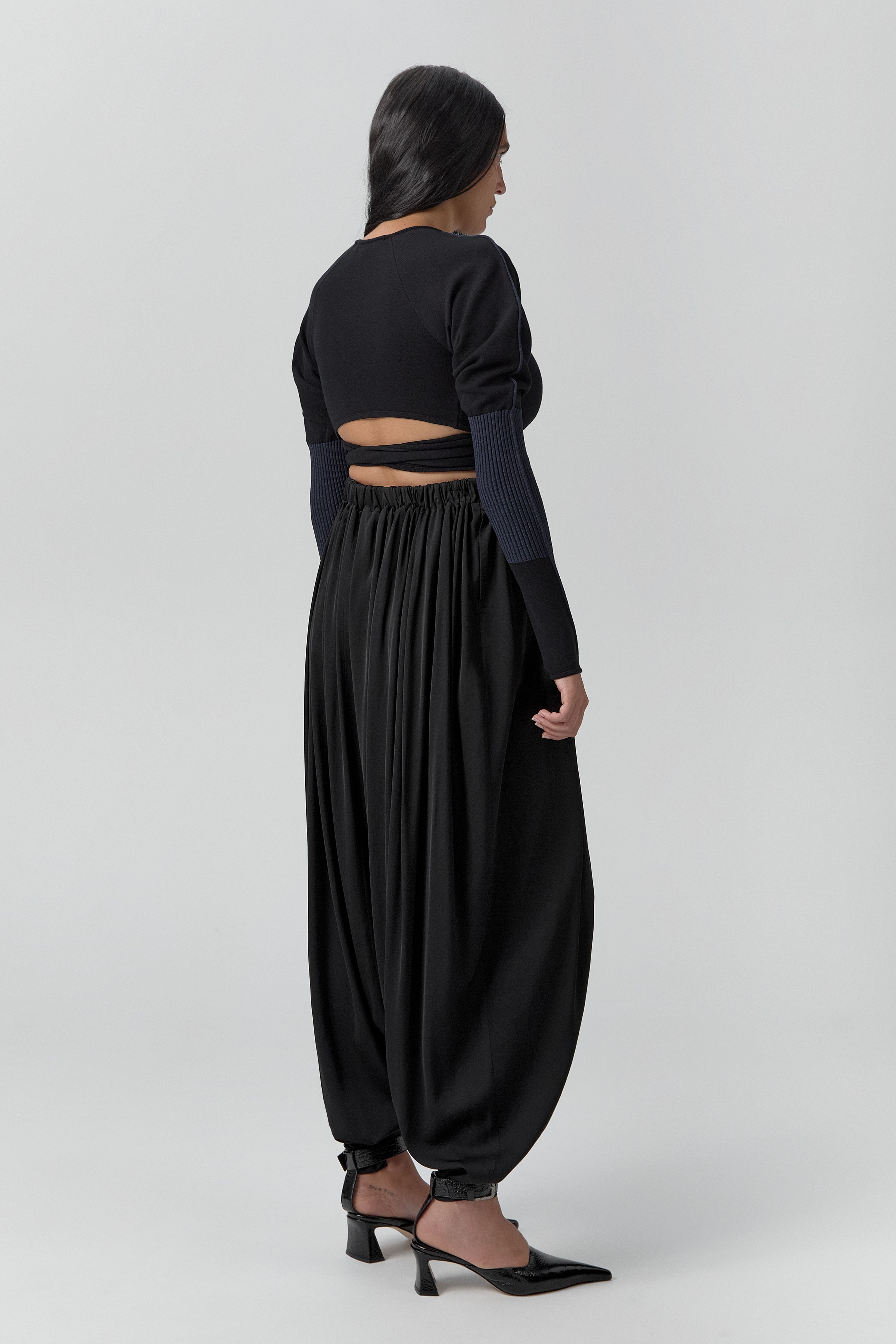 Riley Top - Black Extra Fine Merino Knit | Miista | Designed & Handmade in Europe