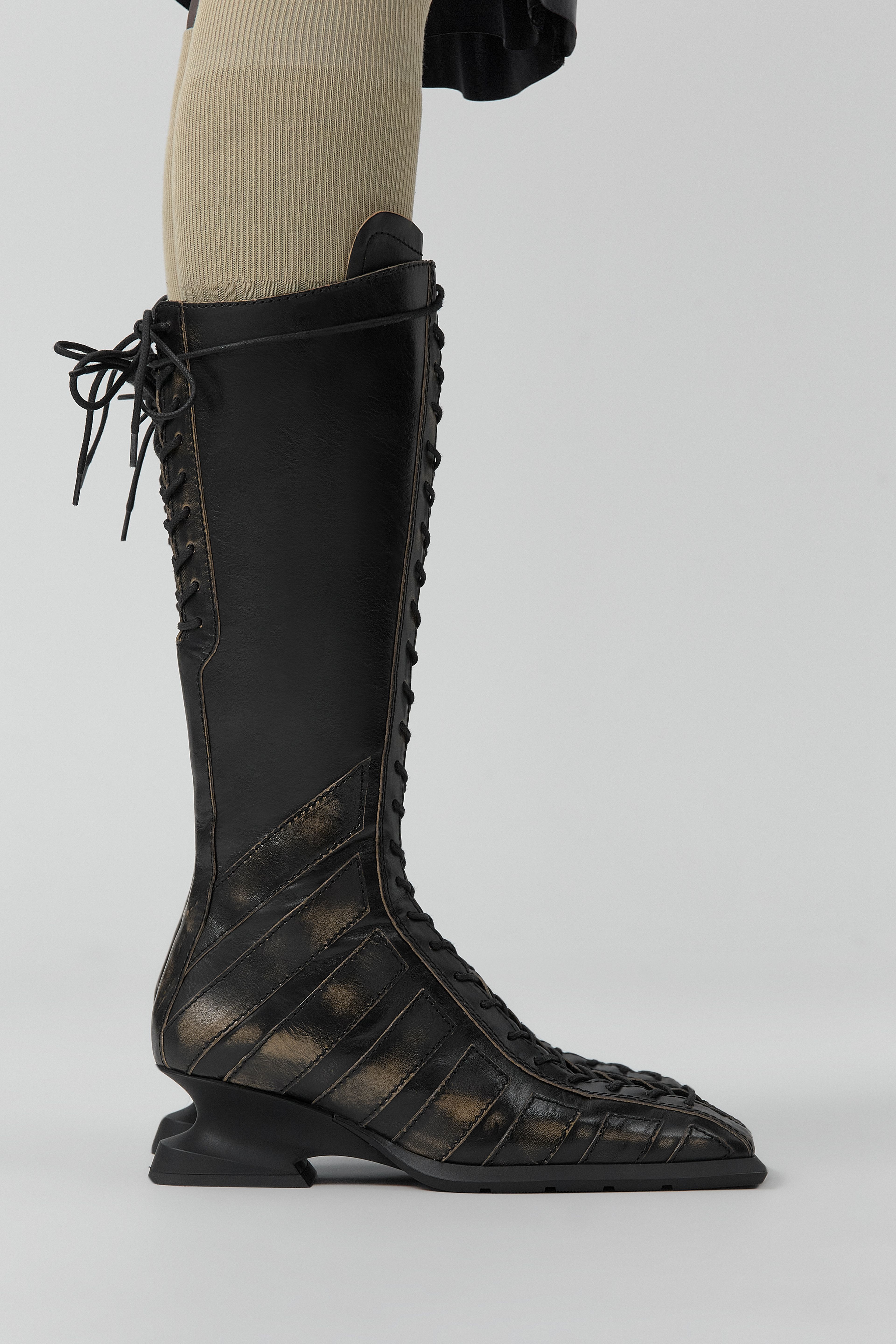 Nelly Boots -  Brown Brush Off Leather | Miista | Designed & Handmade in Europe