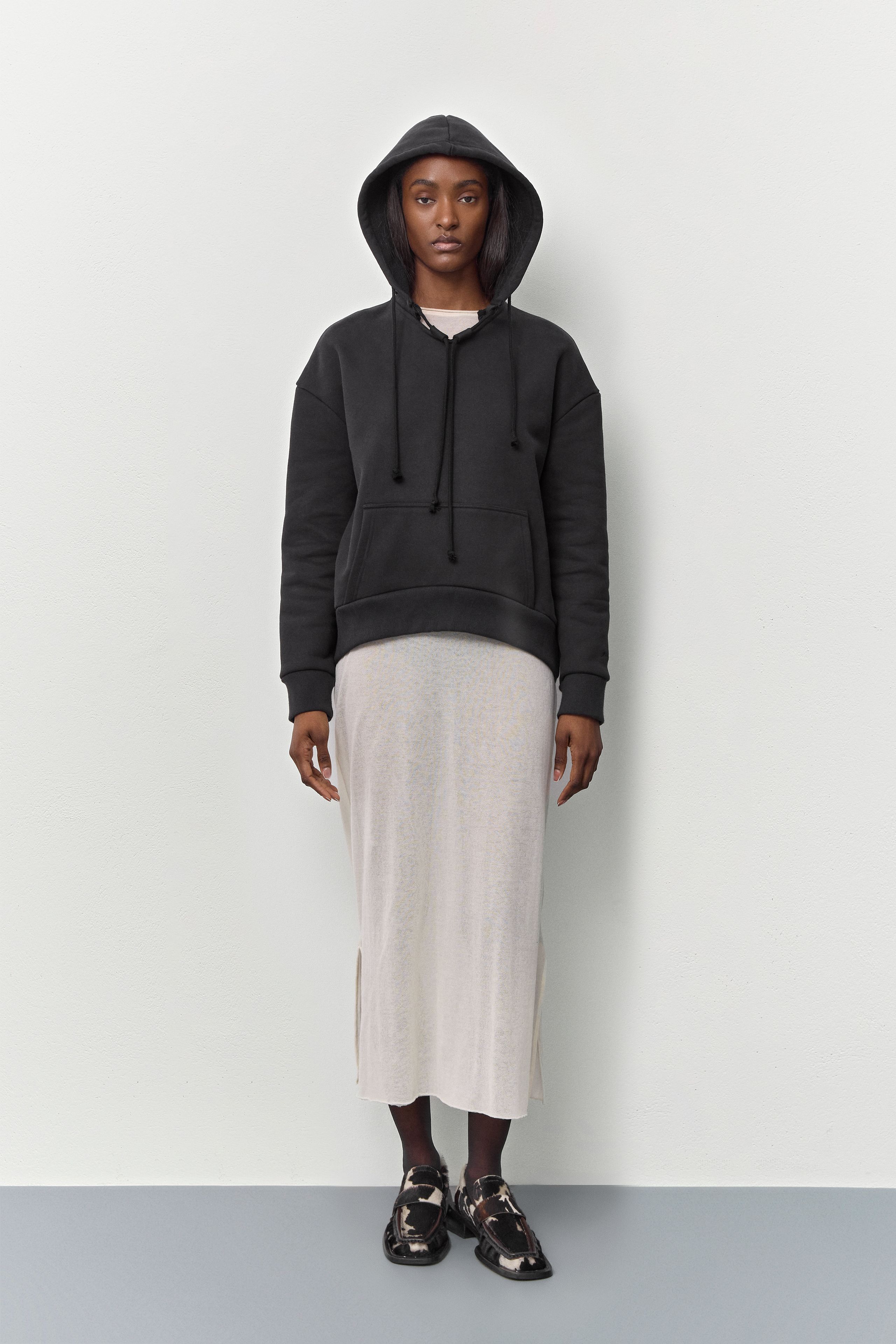 Carly Black Hoodie Sweatshirt | Miista | Designed & Handmade in Europe