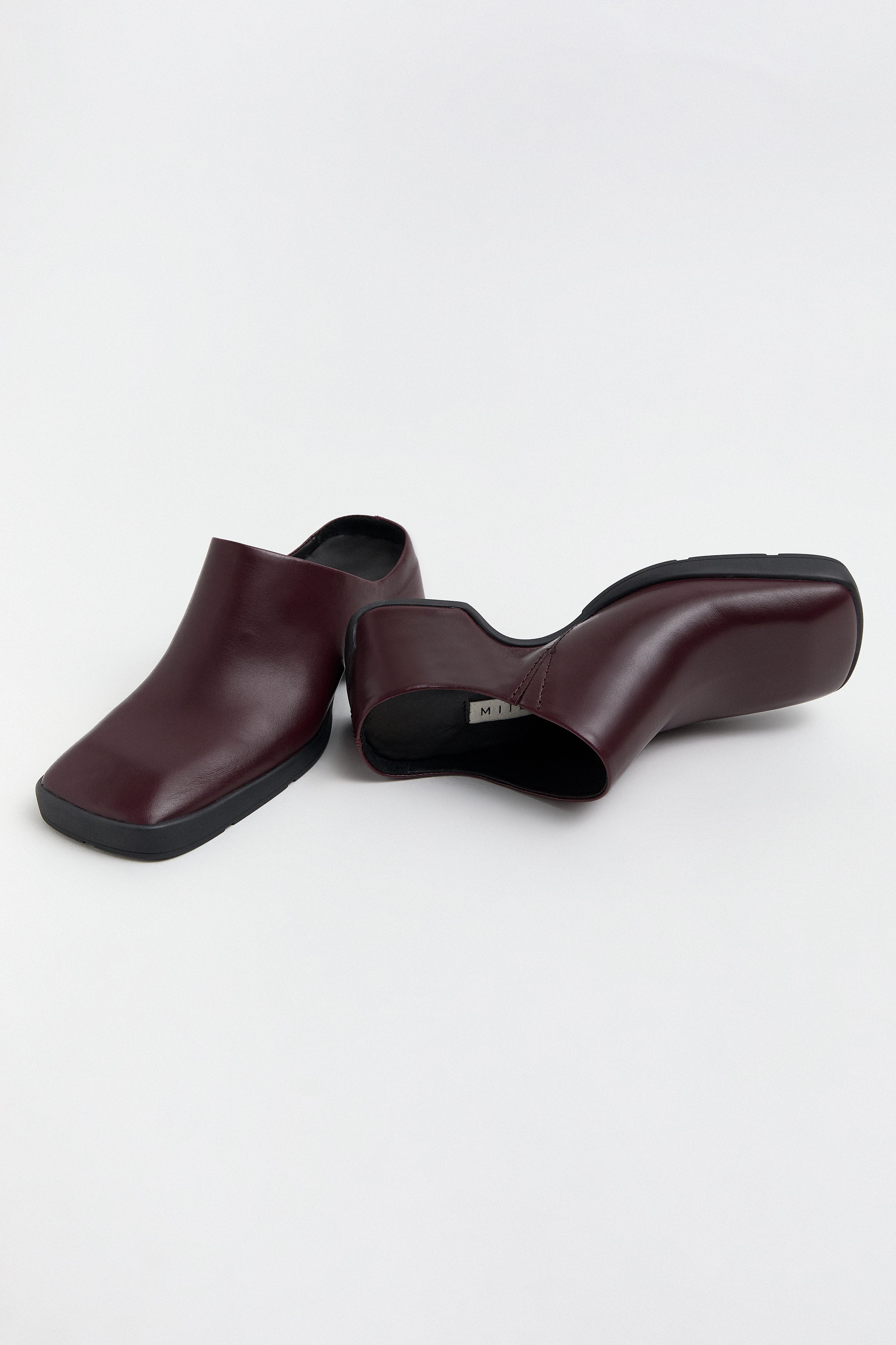 Amoy Burgundy Mules | Miista | Designed & Handmade in Europe