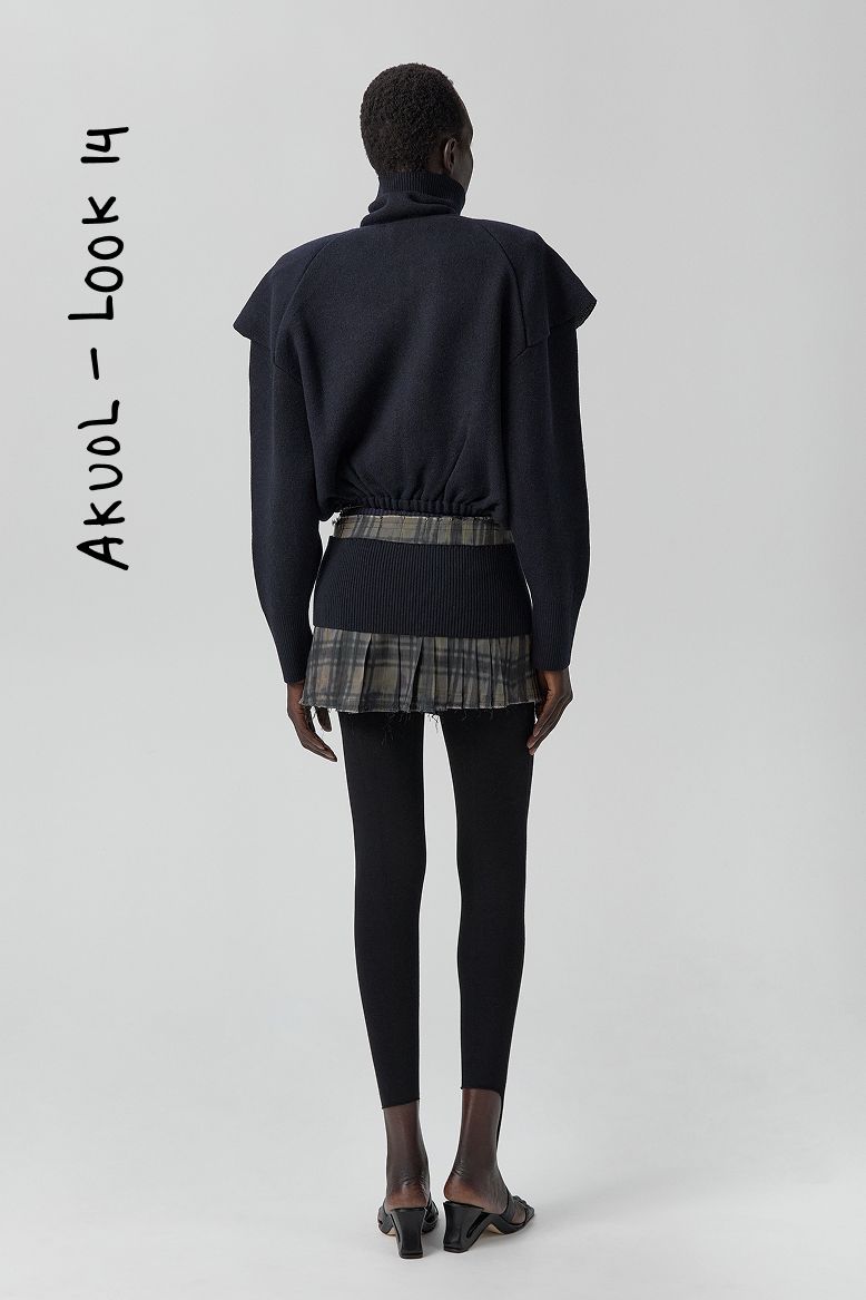 Agnes Jacket - Navy Extra Fine Merino Knit | Miista | Designed & Handmade in Europe