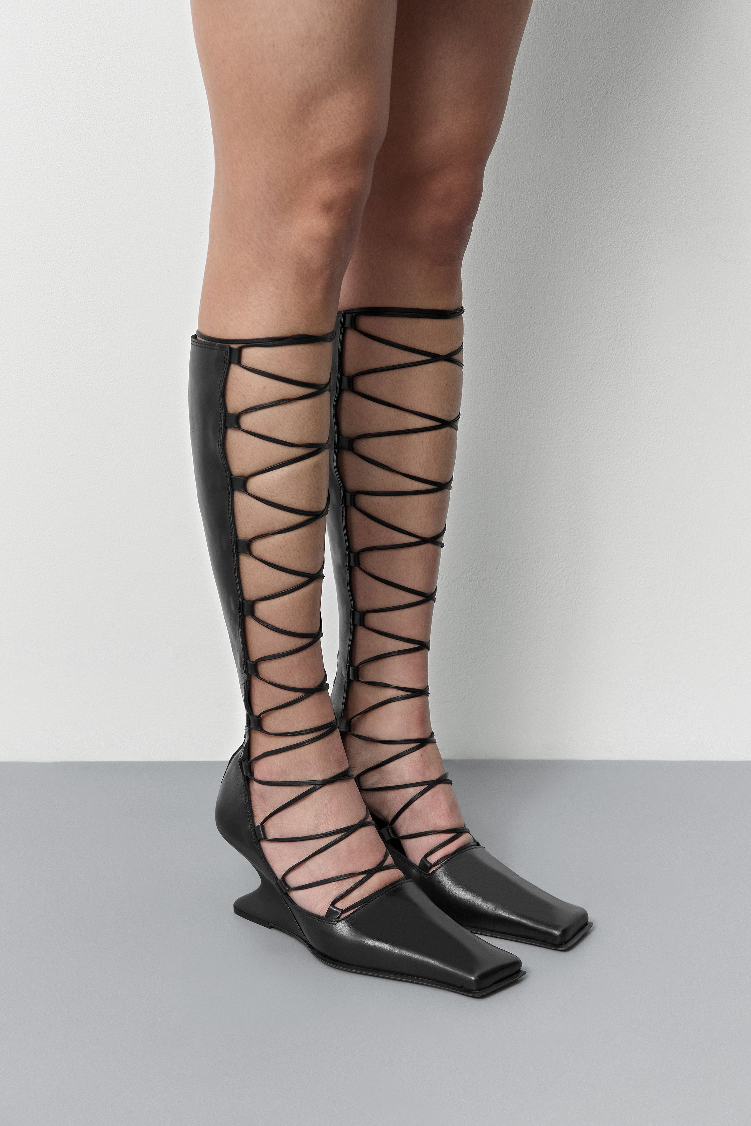 Lena Boots - Black Leather | Miista