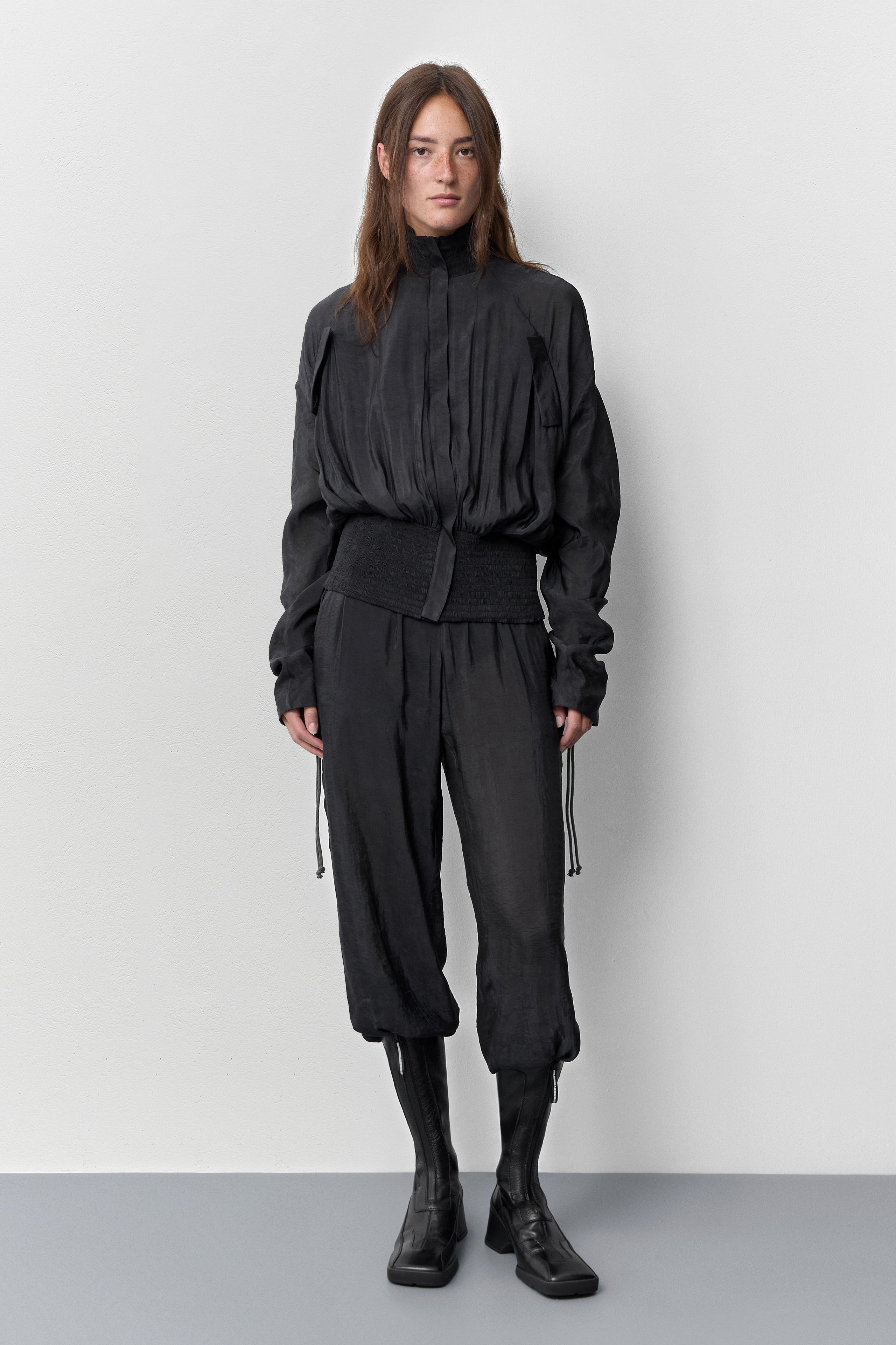 Eriu Washed Black Trouser | Miista | Designed & Handmade in Europe