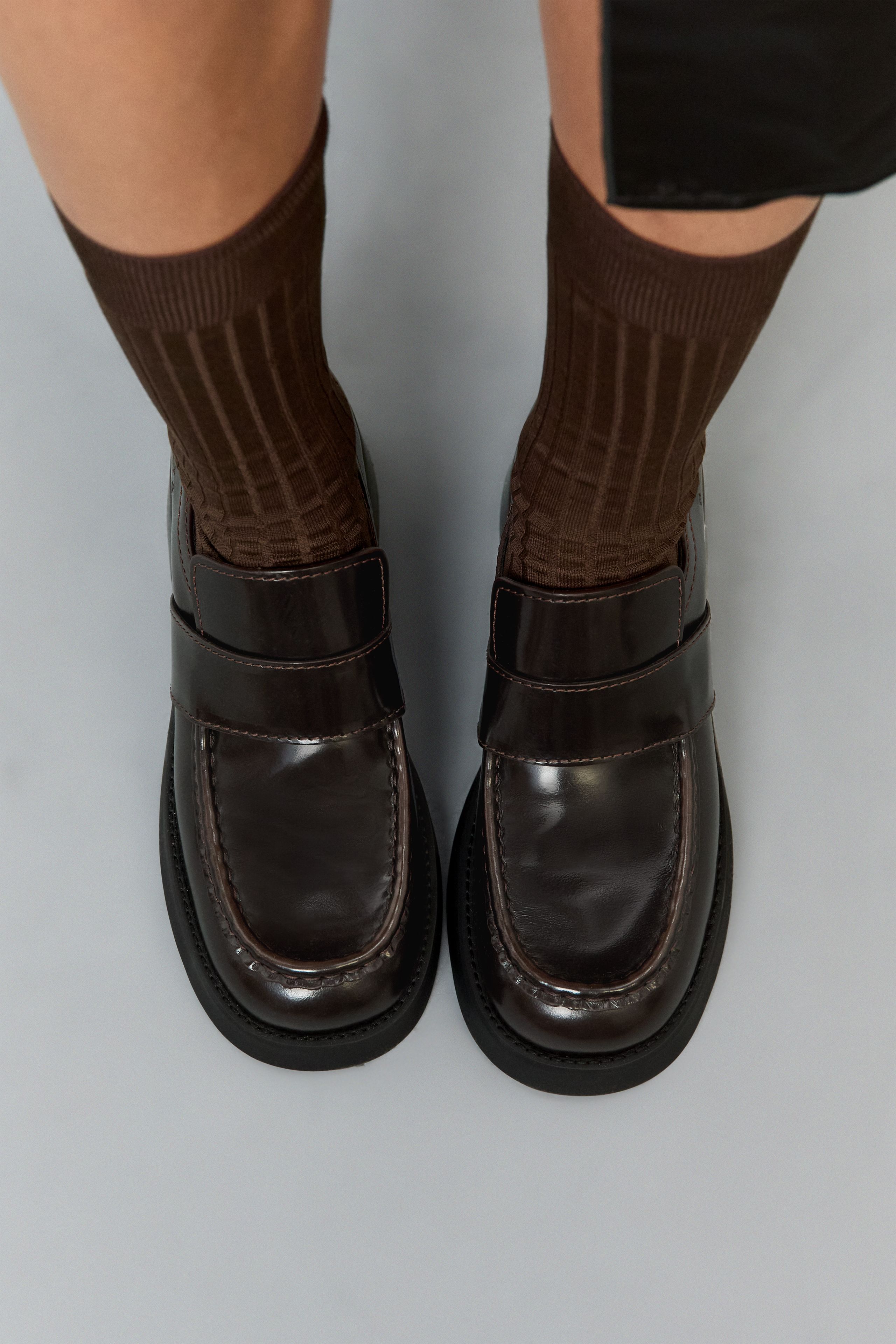 Lib Loafers - Brown Brush Off Leather | Miista