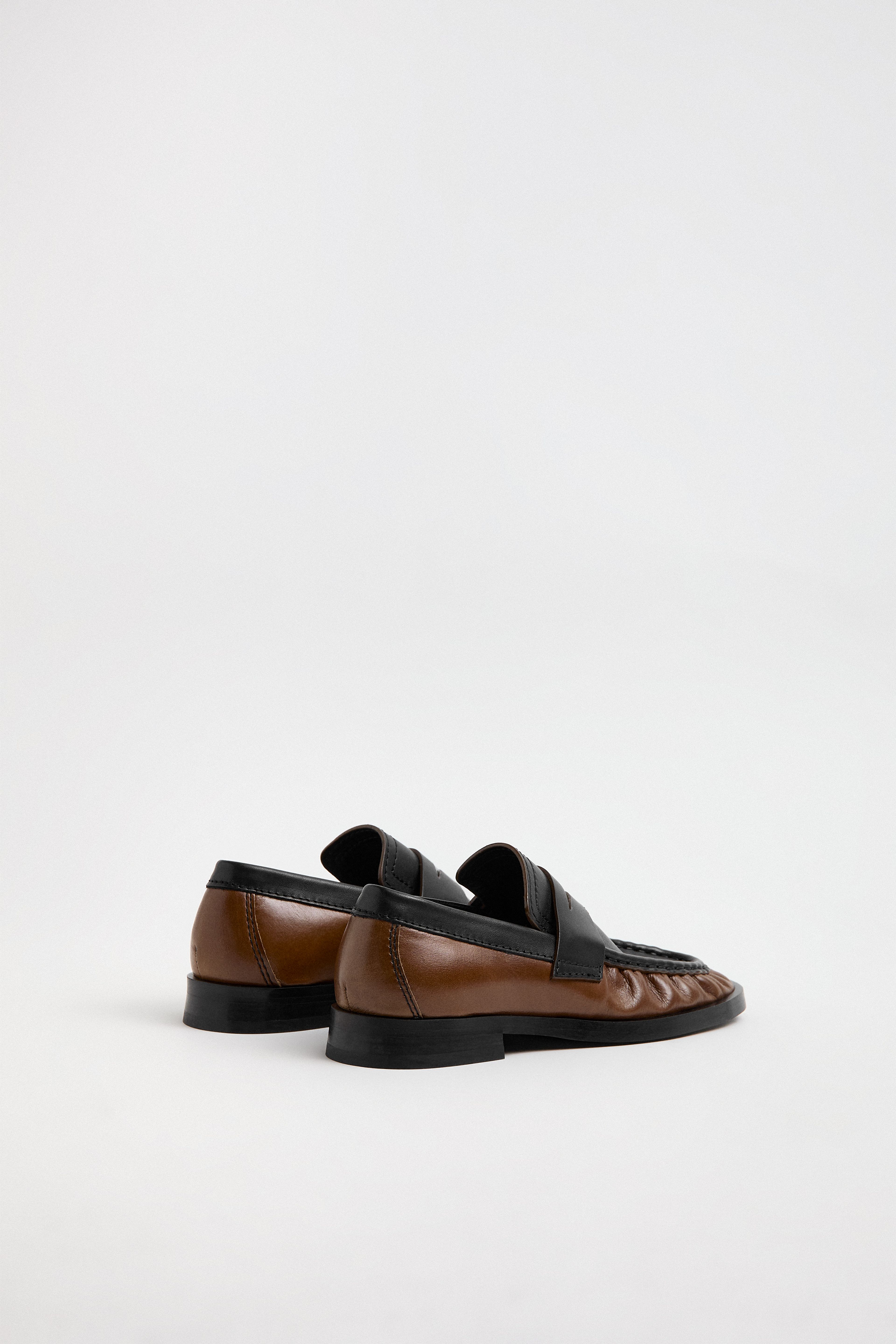 Zita Loafers - Tan Black Leather | Miista | Designed & Handmade in Europe