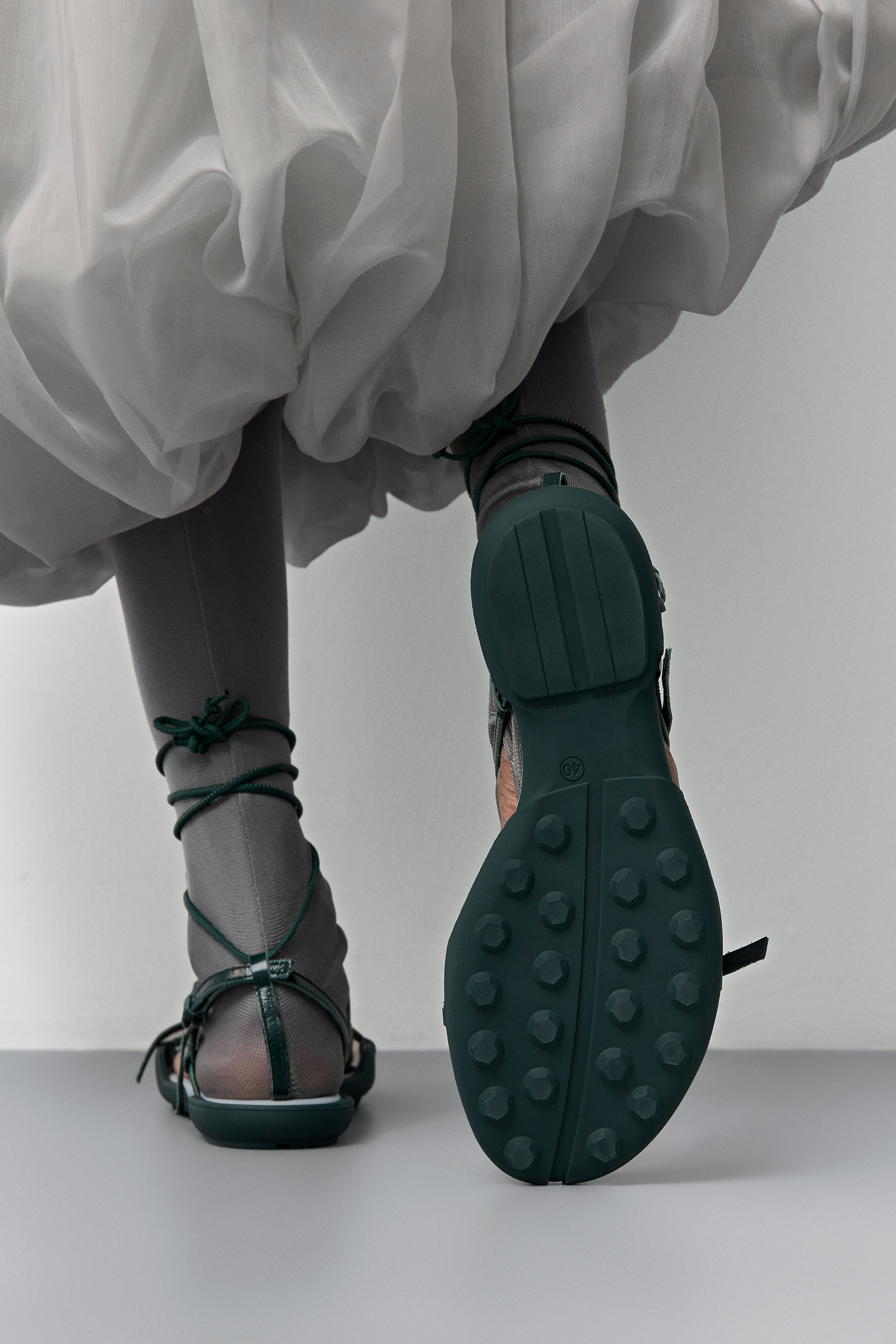 Raeny Mint Lace Up Sandals | Miista | Designed & Handmade in Europe