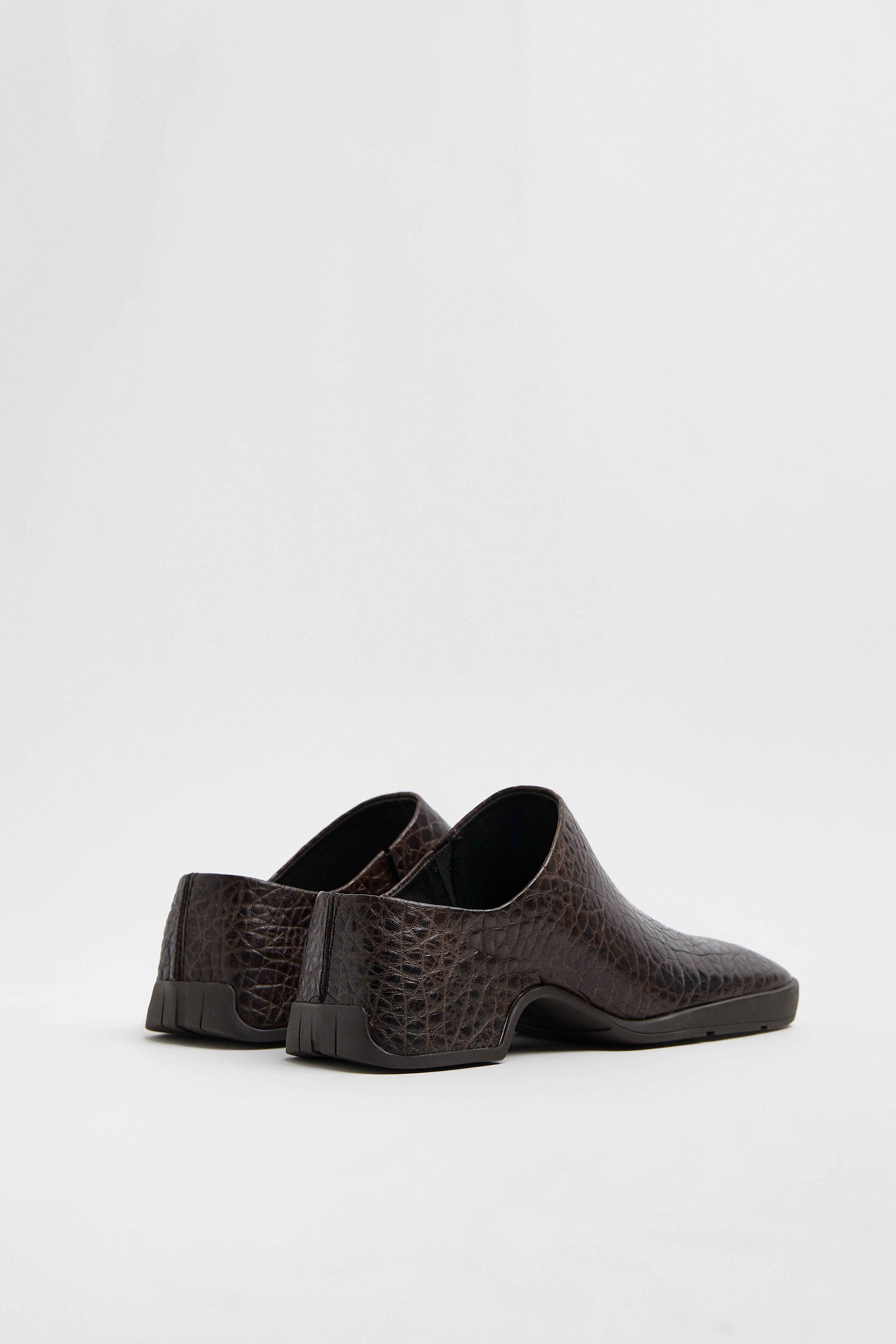 Amoy Mules - Brown Grainy Leather | Miista | Designed & Handmade in Europe