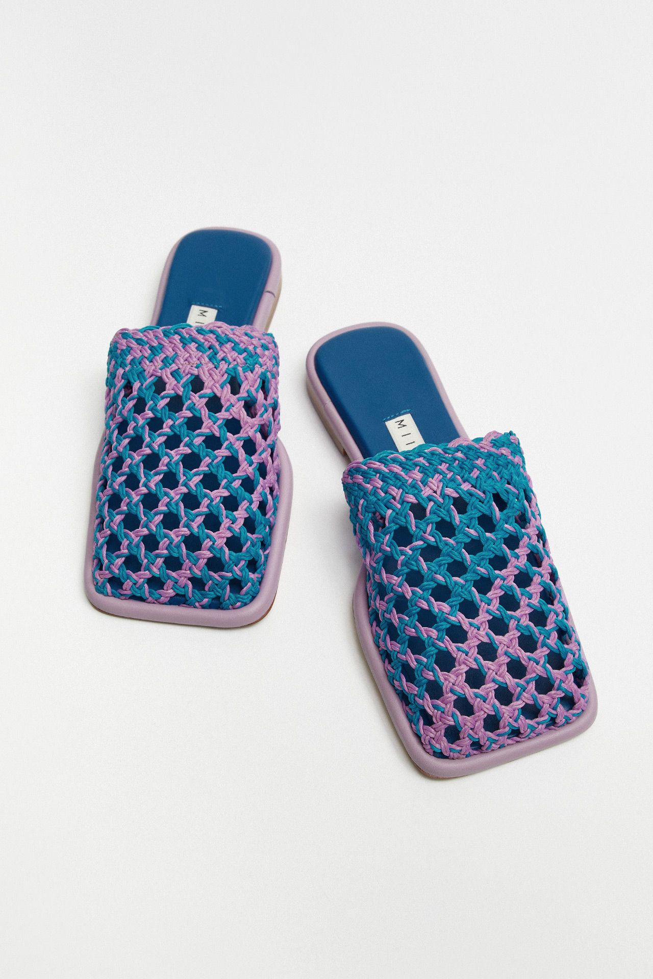 Merche Blue Mules | Miista Europe | Made in Spain