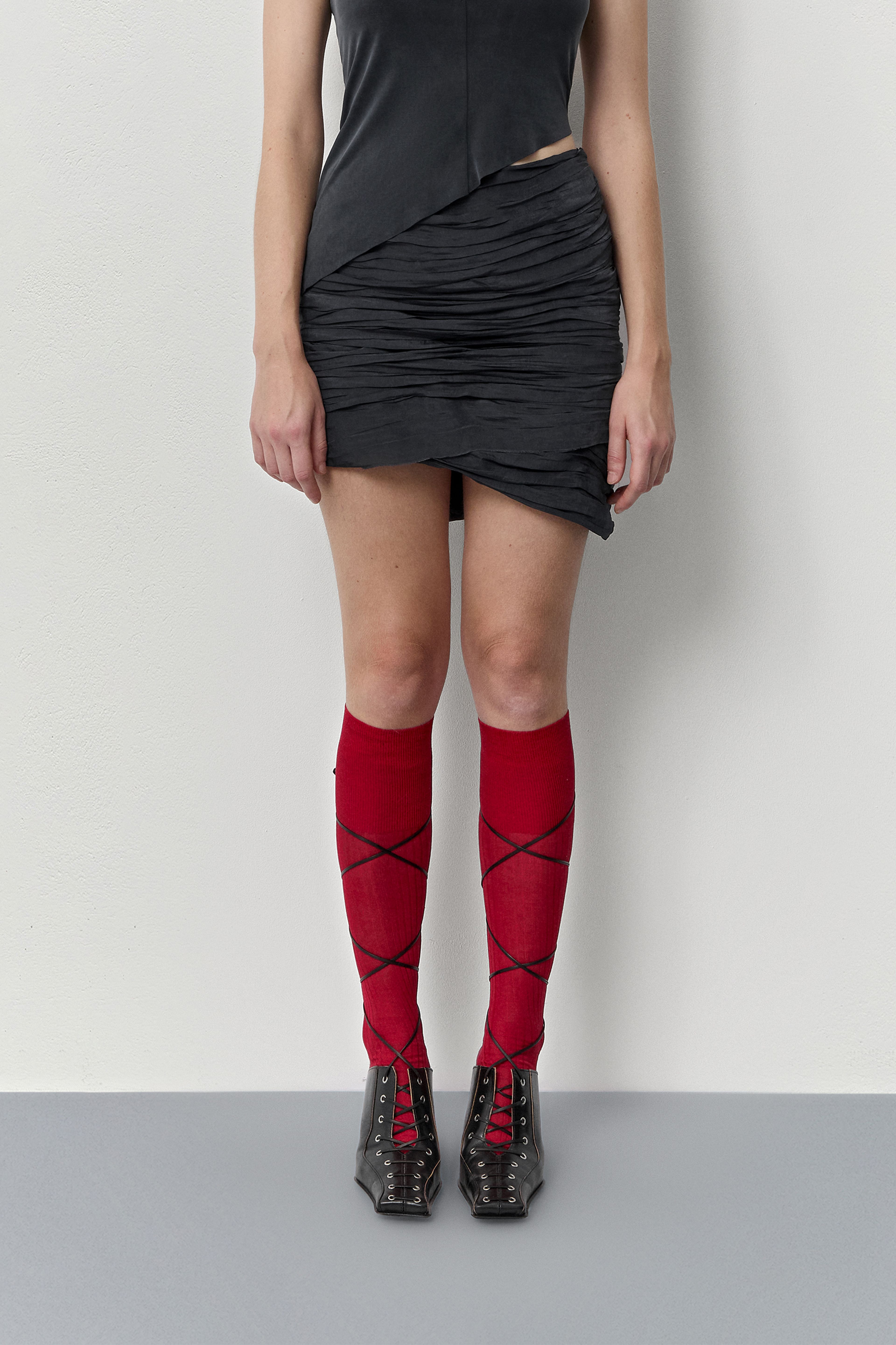 Ferity Knot Black Skirt | Miista | Designed & Handmade in Europe