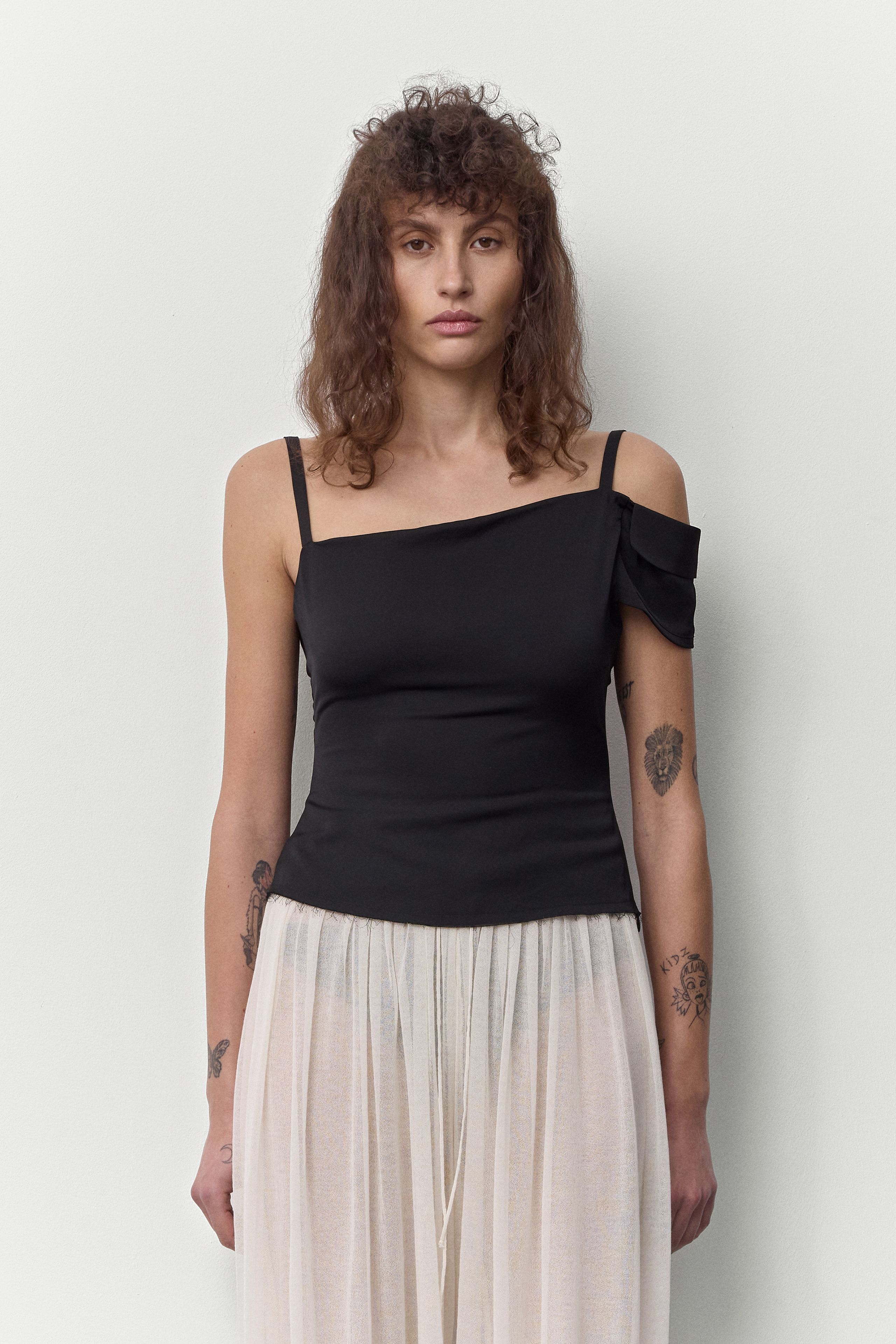 Blazie Black Top | Miista | Designed & Handmade in Europe
