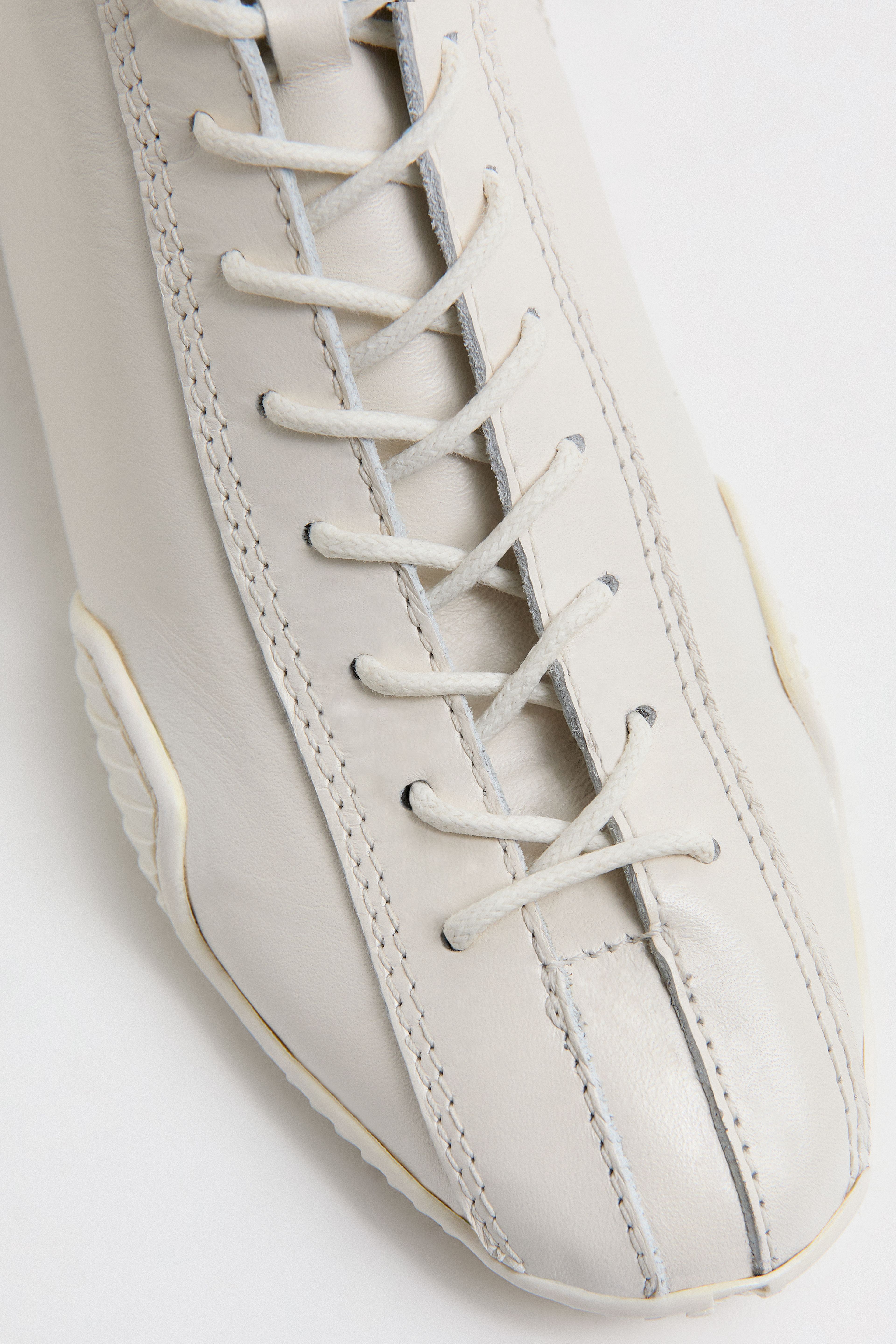 Imogen White Lace Sneaker Boots | Miista | Designed & Handmade in Europe
