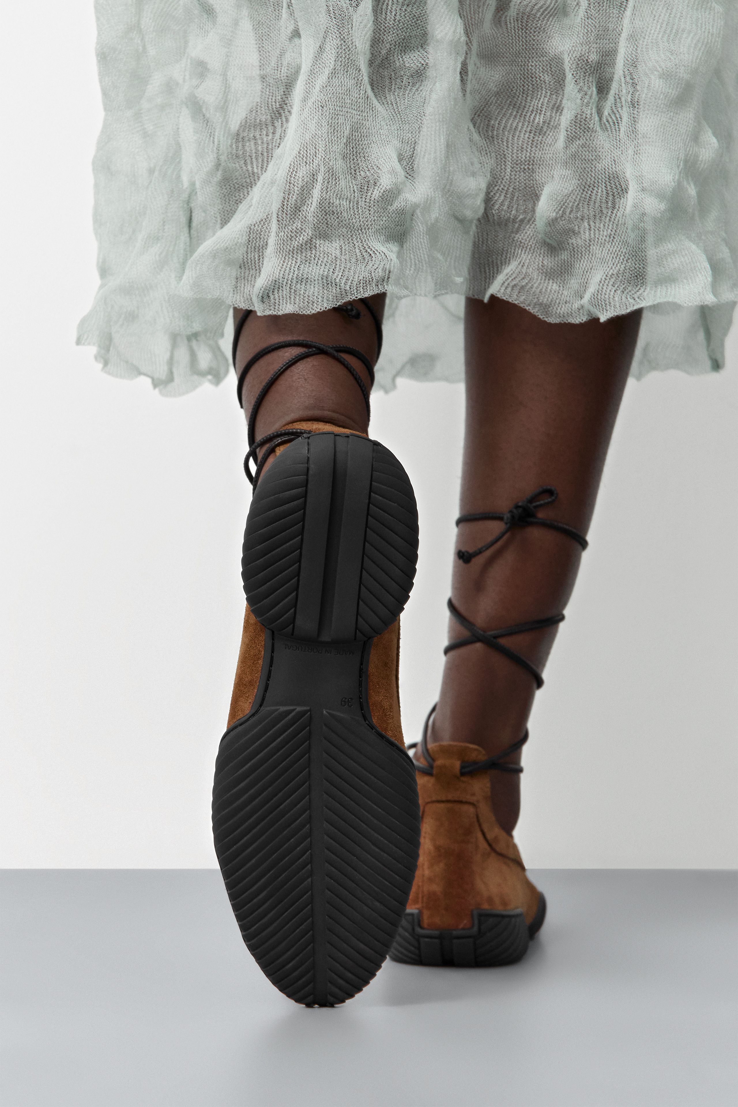Averie Ballerinas - Tan Suede Leather | Miista