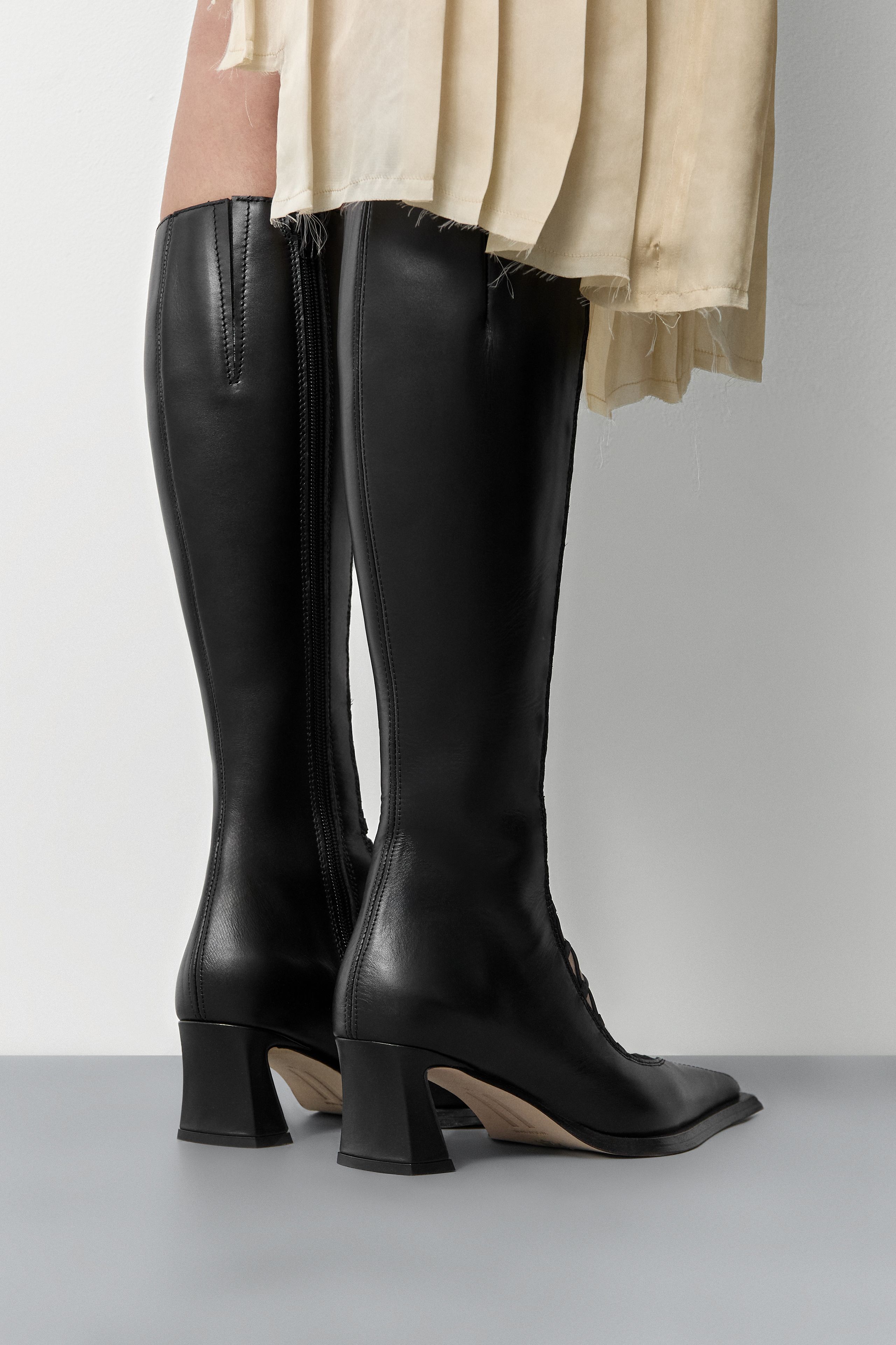Miista Melinda Boots - Black Leather