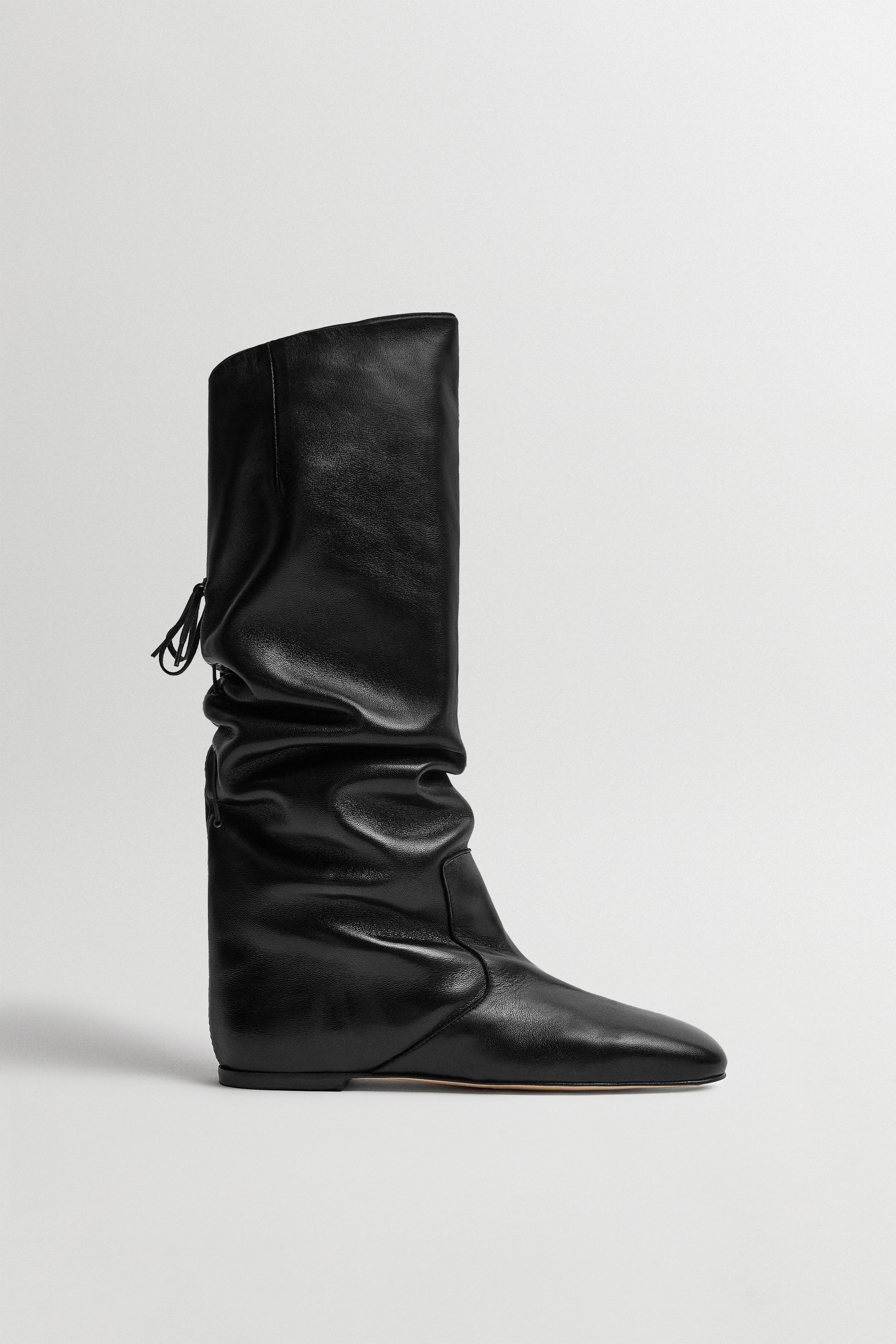 Karola Black Tall Boots | Miista