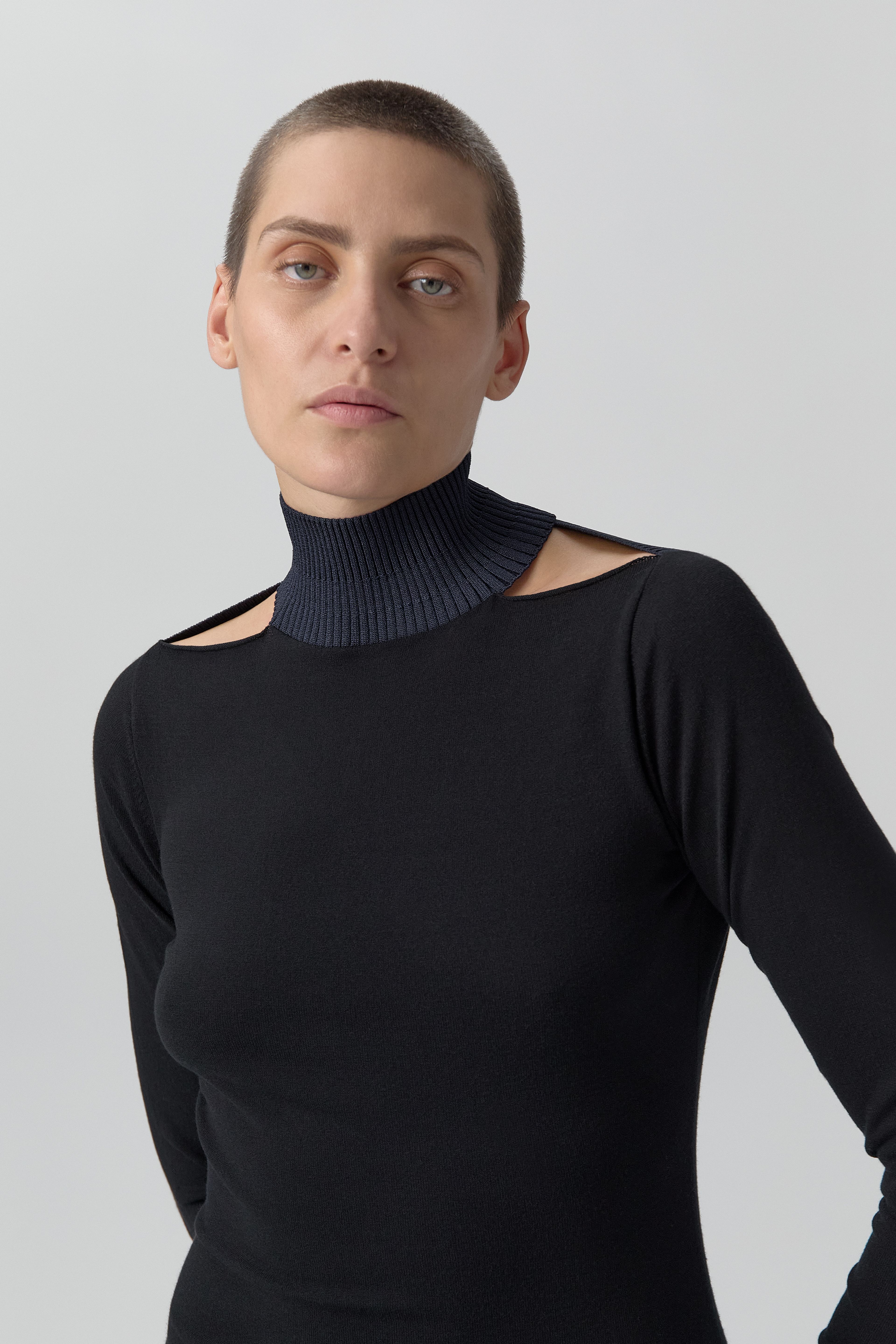 Marina Dress -  Black Extra Fine Merino Knit | Miista | Designed & Handmade in Europe
