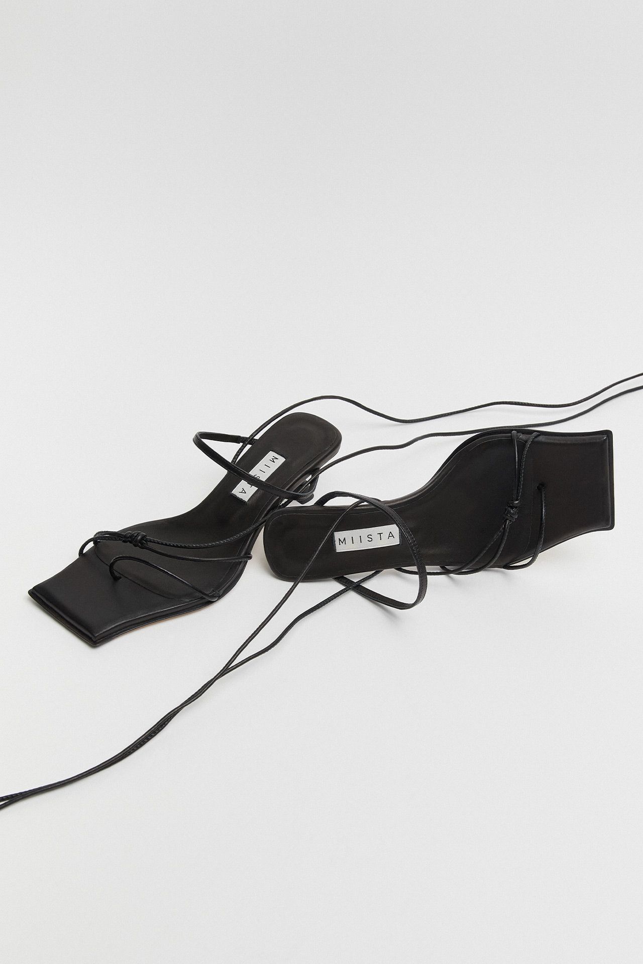Mica Black Sandals | Miista