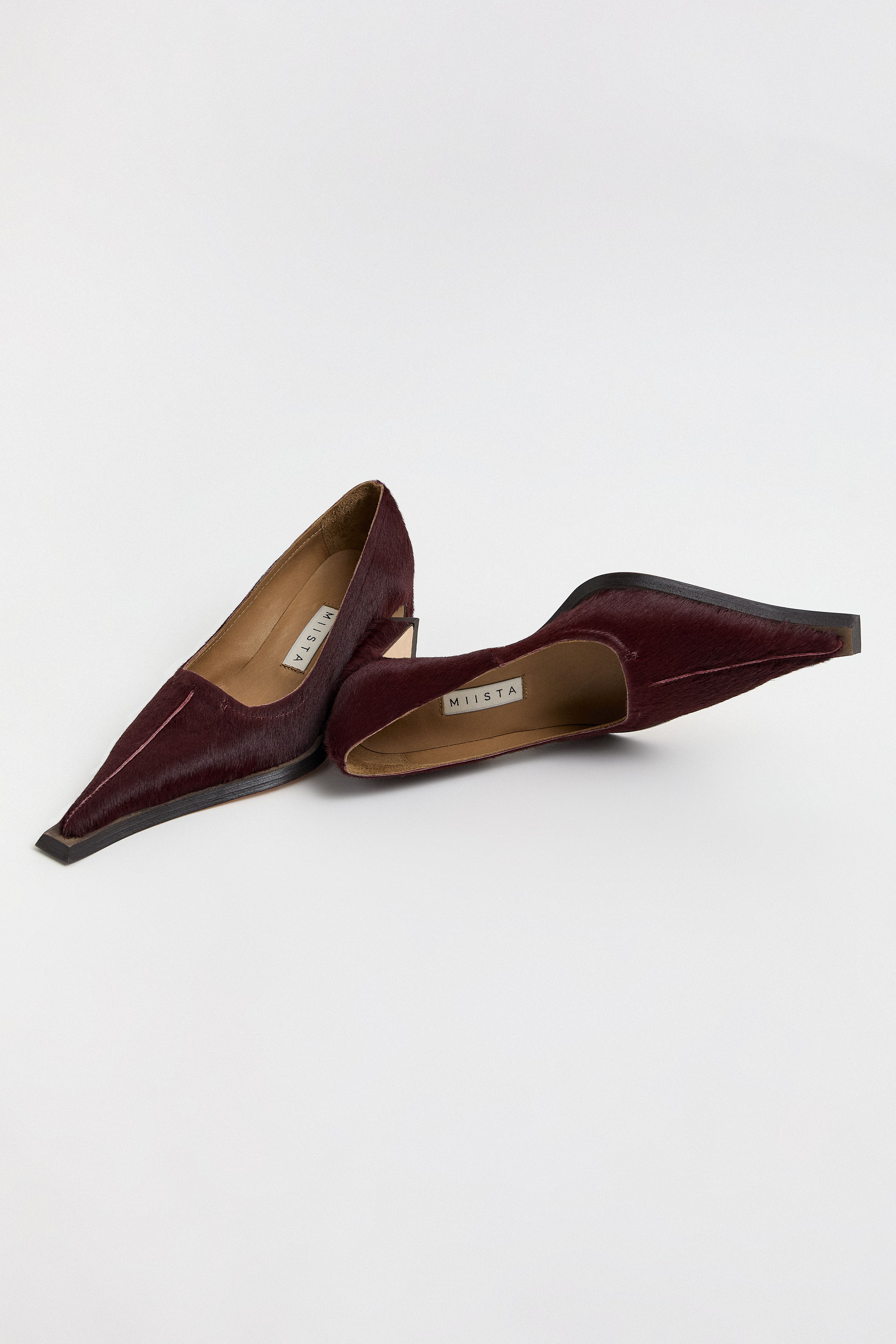 Radha Burgundy Pony Courts | Miista | Designed & Handmade in Europe